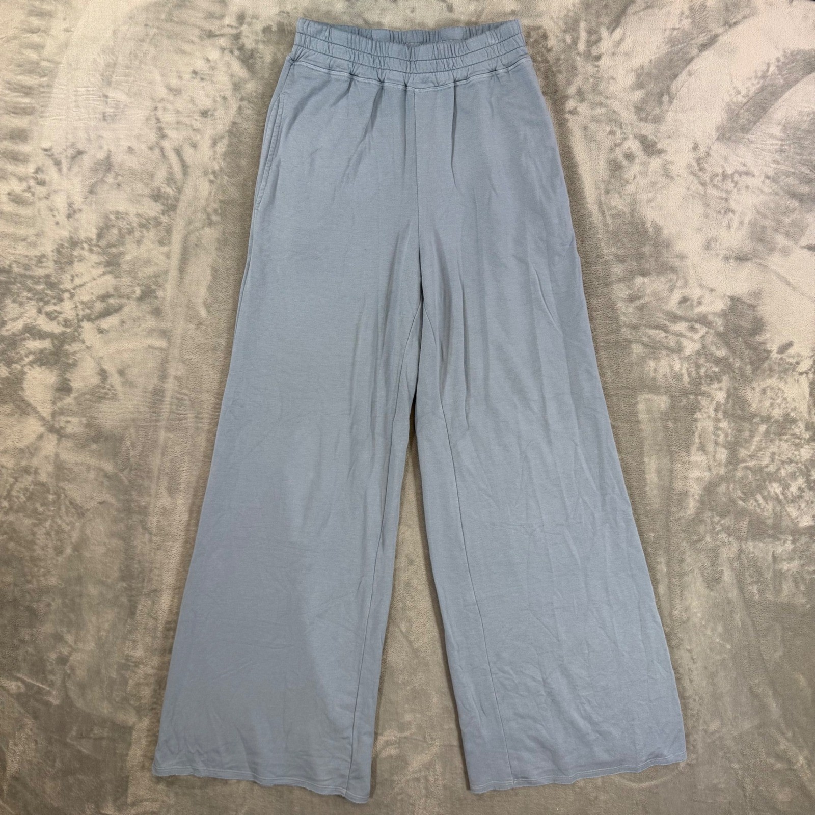 Sundry Wide Leg Lounge Pants Womens Size 1 Dusty Blue High Waist USA\'