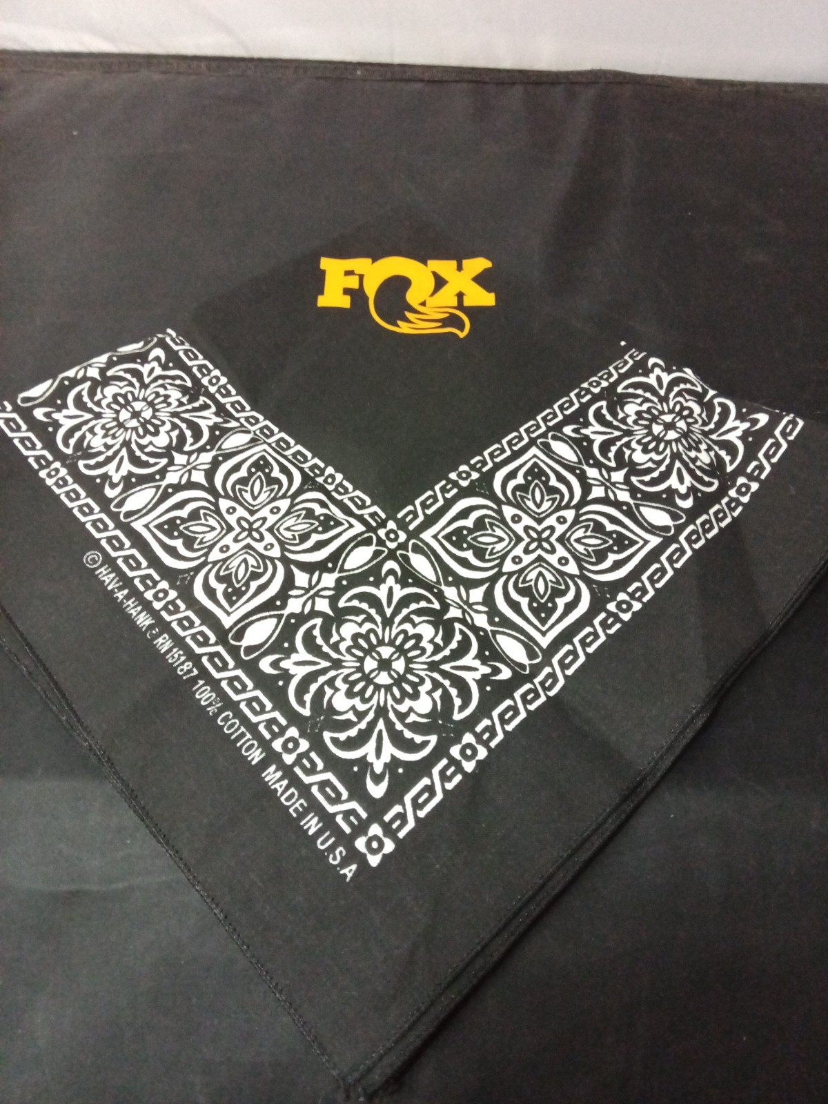 Vtg Hav a Hank Bandana 15187 | Cotton B&W | USA | Fox Racing/Biker