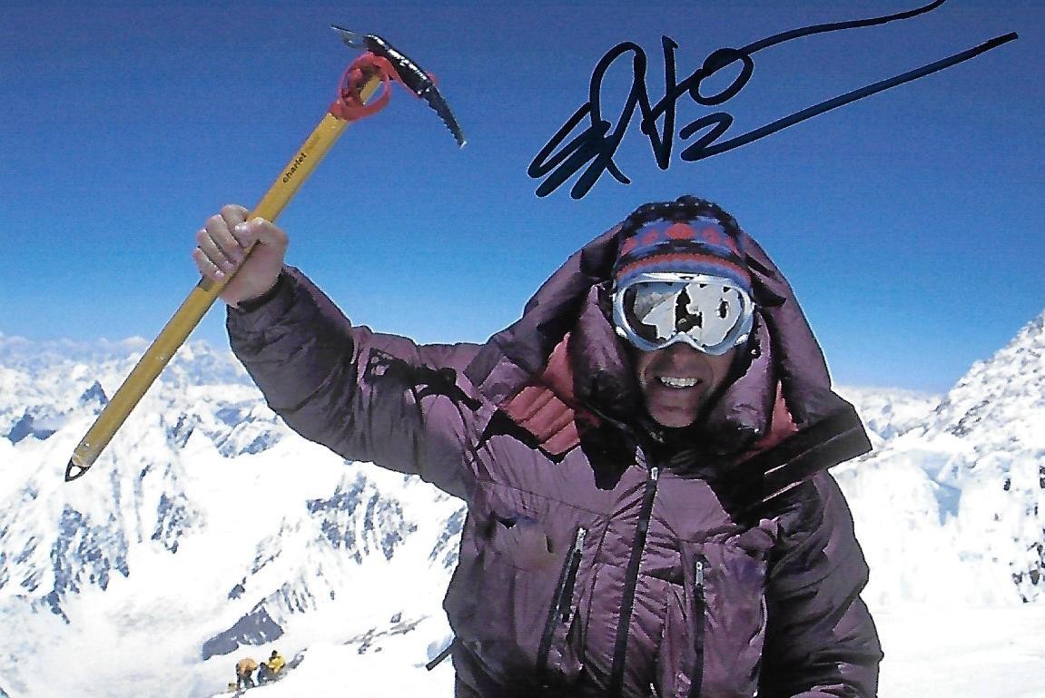 Ed Viesturs autographed 4x6 photo Mountain Climbing Everest RARE COA LOOK