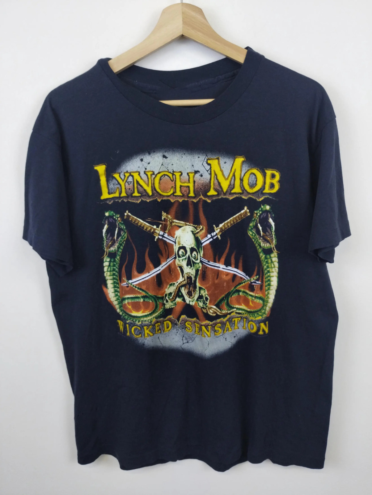 Vtg Lynch Mob Band Album Heavy Cotton Black All Size T Shirt JU33