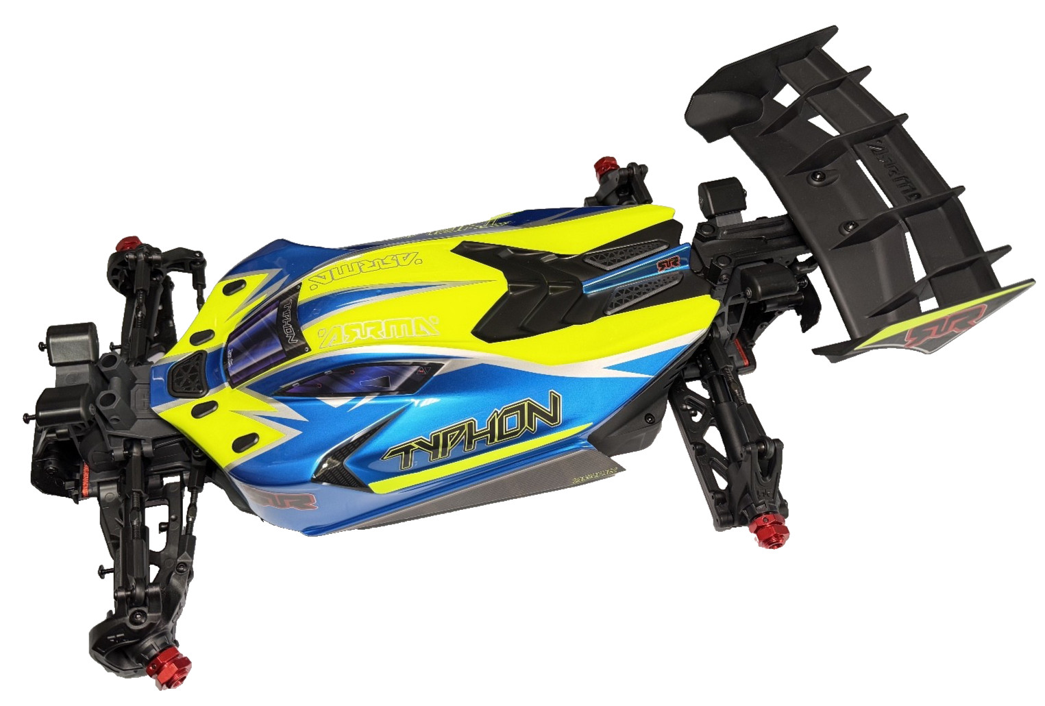 Arrma Typhon 223S BLX 1/8 4x4 Brushless Buggy YELLOW/B Chassis Slider  ARA4306V4