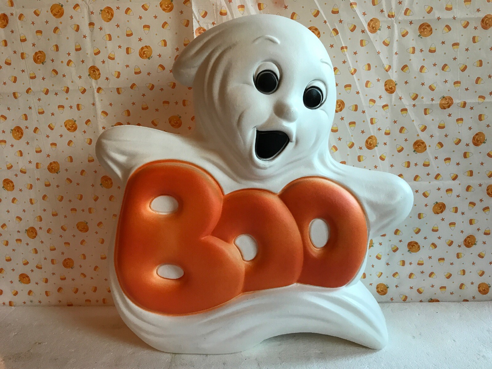 Blow Mold Halloween Decoration Boo Ghost Light Up Grand Venture Spooky Blow Mold Halloween Decoration Boo Ghost Light Up Grand Venture Spooky