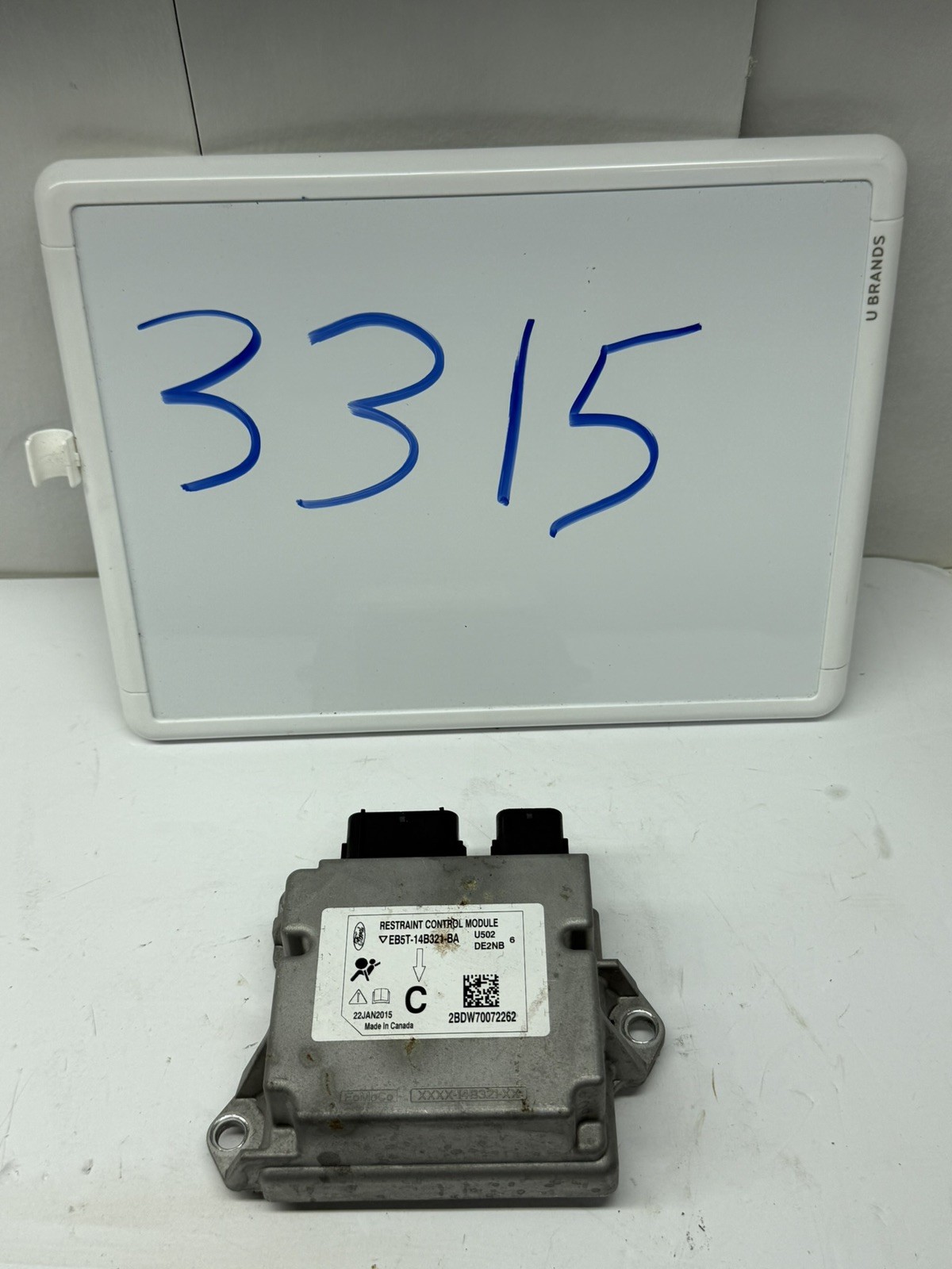 2013-2015 Ford Explorer OEM SRS Occupant Restraint Control Module DB5T-14B321-AG 2013-2015 Ford Explorer OEM SRS Occupant Restraint Control Module DB5T-14B321-AG