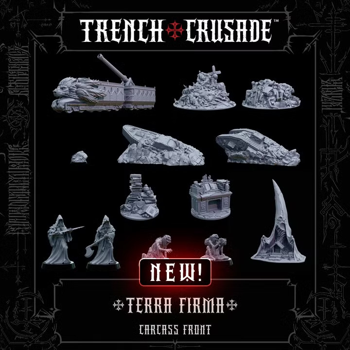 Trench Crusade - terra firma- terrain - carcass front - full set