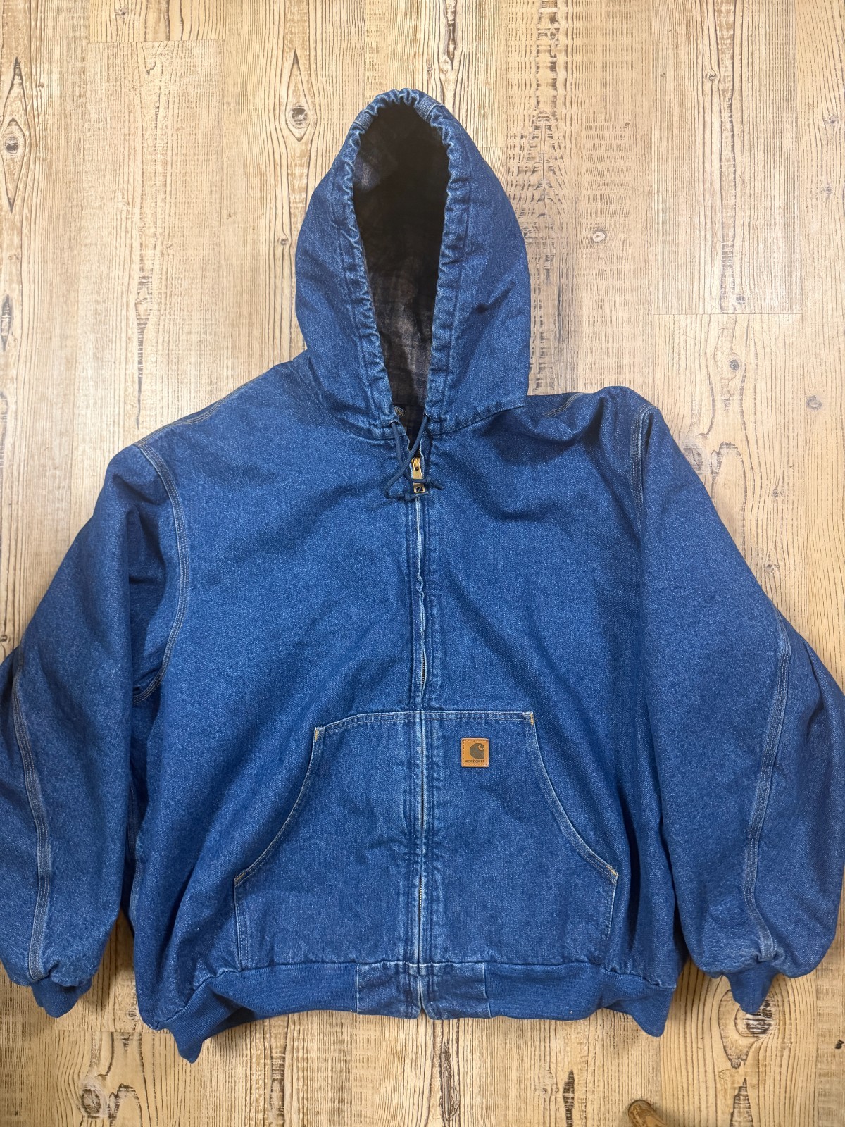Vintage Carhartt Jacket Mens 4XL Blue Denim Blanket Lined Active Asap J139 DST Vintage Carhartt Jacket Mens 4XL Blue Denim Blanket Lined Active Asap J139 DST