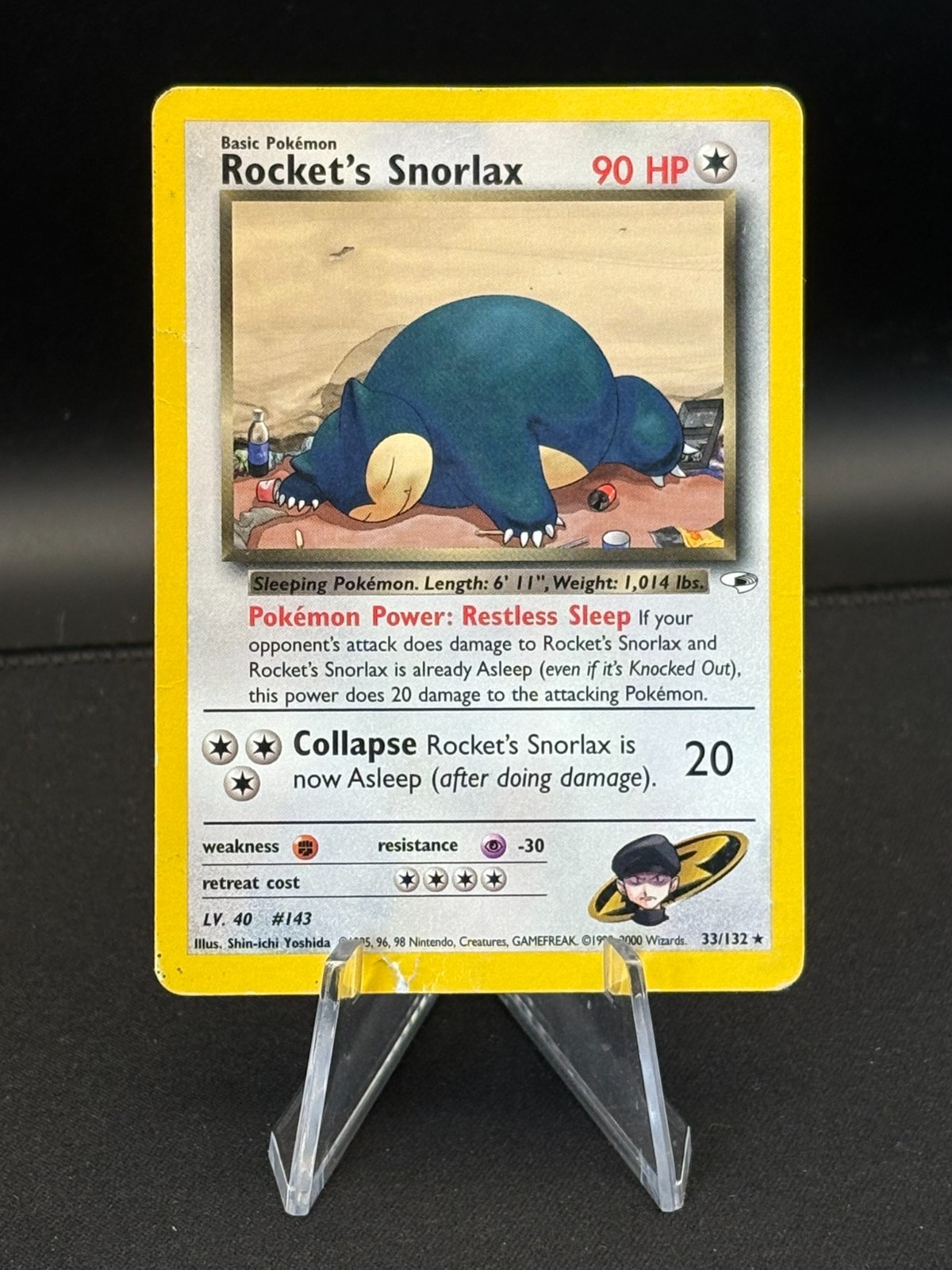Rocket\'s Snorlax 033/132 - Gym Heroes Regular - HP