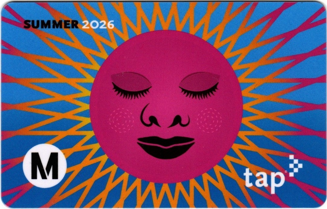Metro TAP Card SUMMER 2026 Los Angeles Subway Bus Train Rail Transit Fare Card