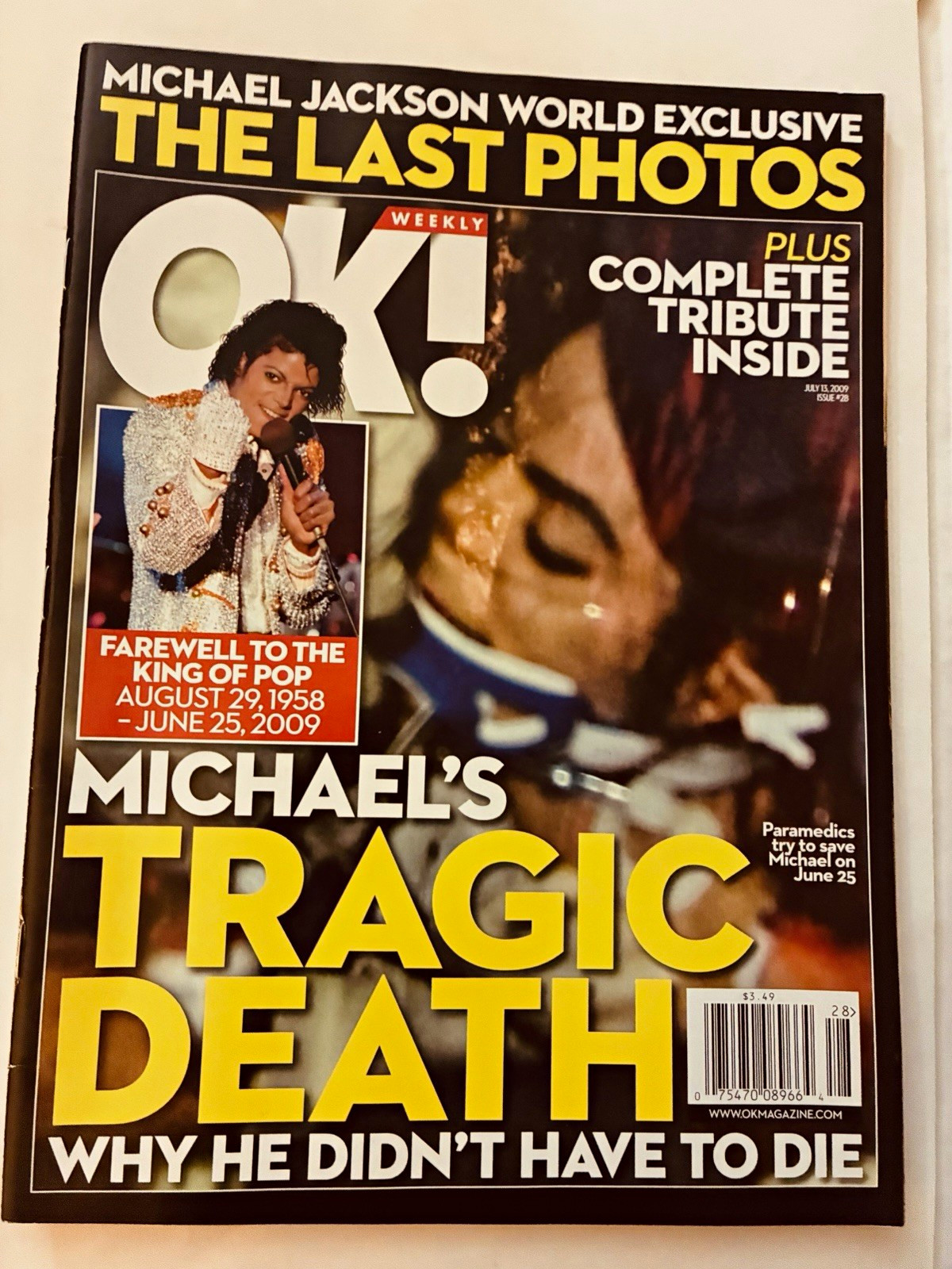 OK Weekly Magazine July 2009 Issue 28 Illustrated Michael Jackson Celebrity