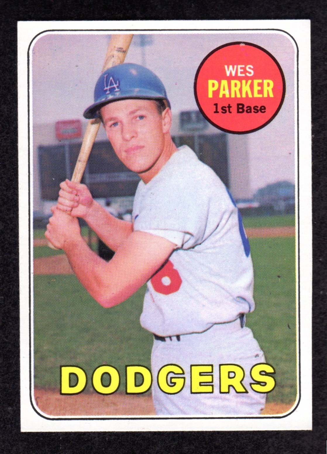 1969 Topps #493 Wes Parker Los Angeles Dodgers Baseball Card Well Centered NM+