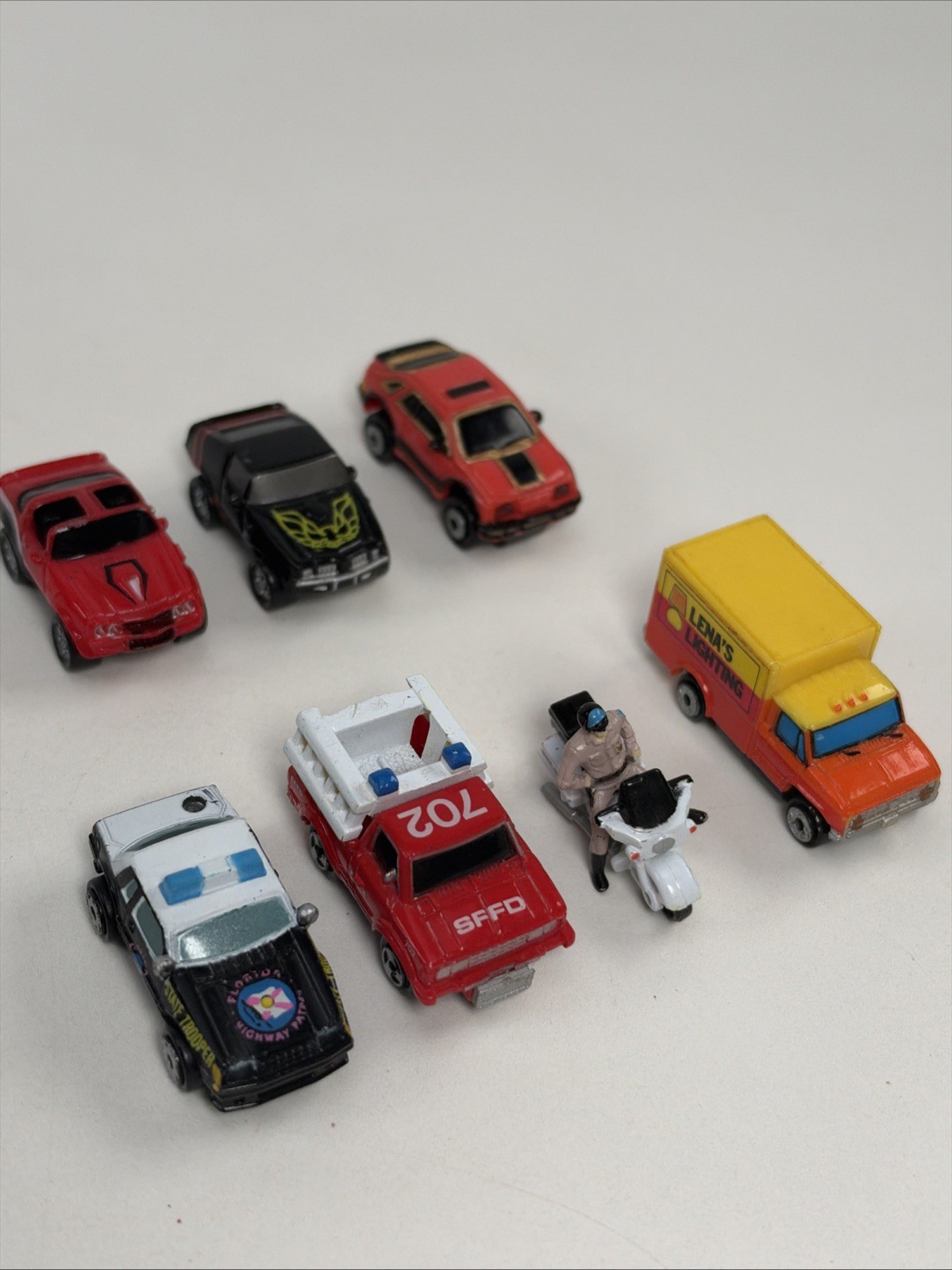 Vintage Galoob Micro Machines Vehciles Cars Truck SUV Police Car Lot of 7