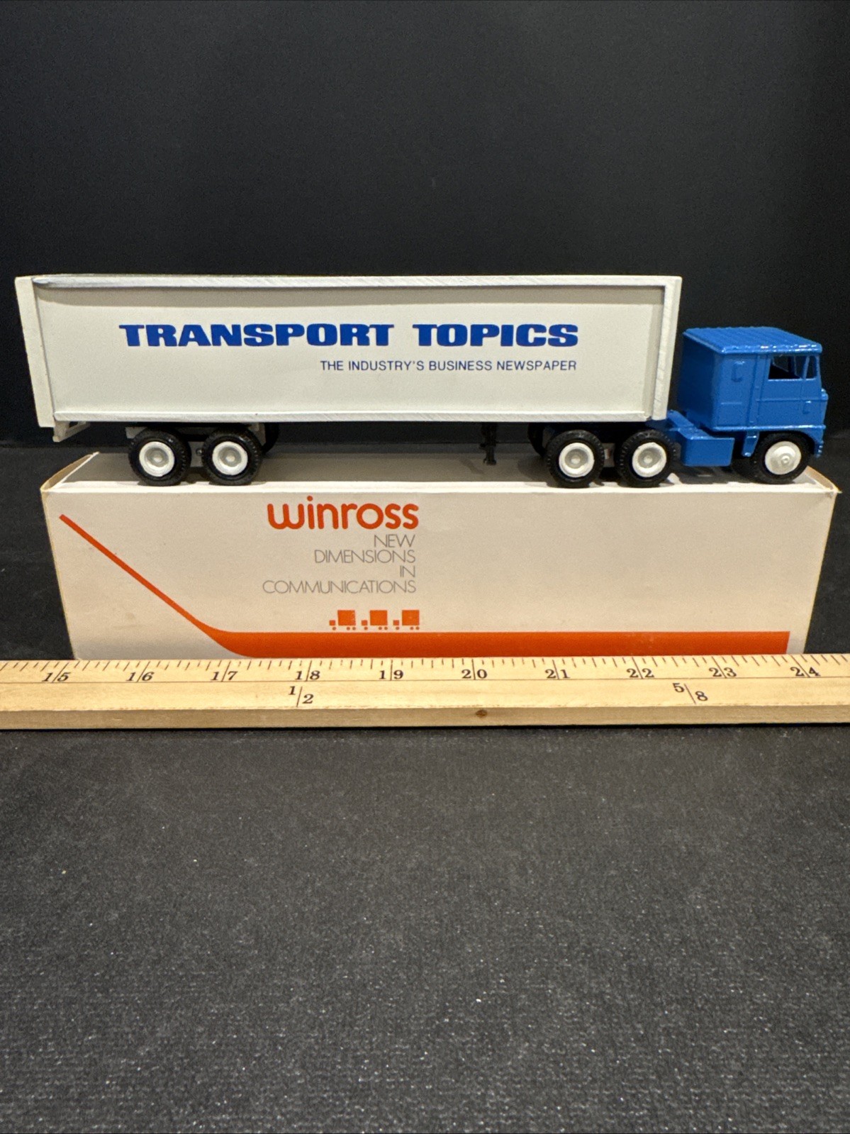 c1979 Winross Truck Die-Cast Toy Transport Topics With Box