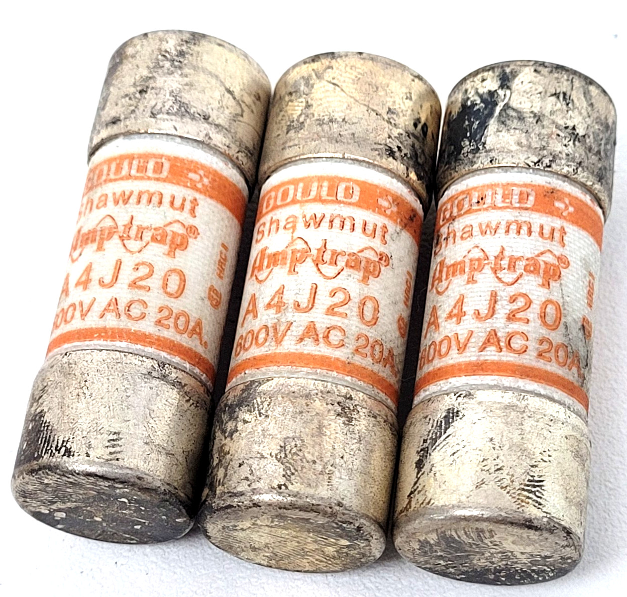 Lot of 3 - A4J20 Gould 20 Amp Fuse Class J - Next Day Option