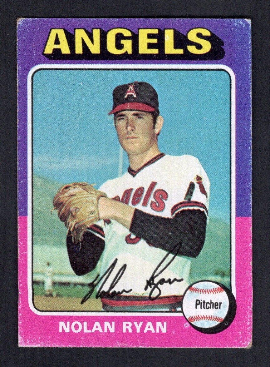 1975 Topps Baseball Card #500 Nolan Ryan HOF California Angels VG 1975 Topps Baseball Card #500 Nolan Ryan HOF California Angels VG