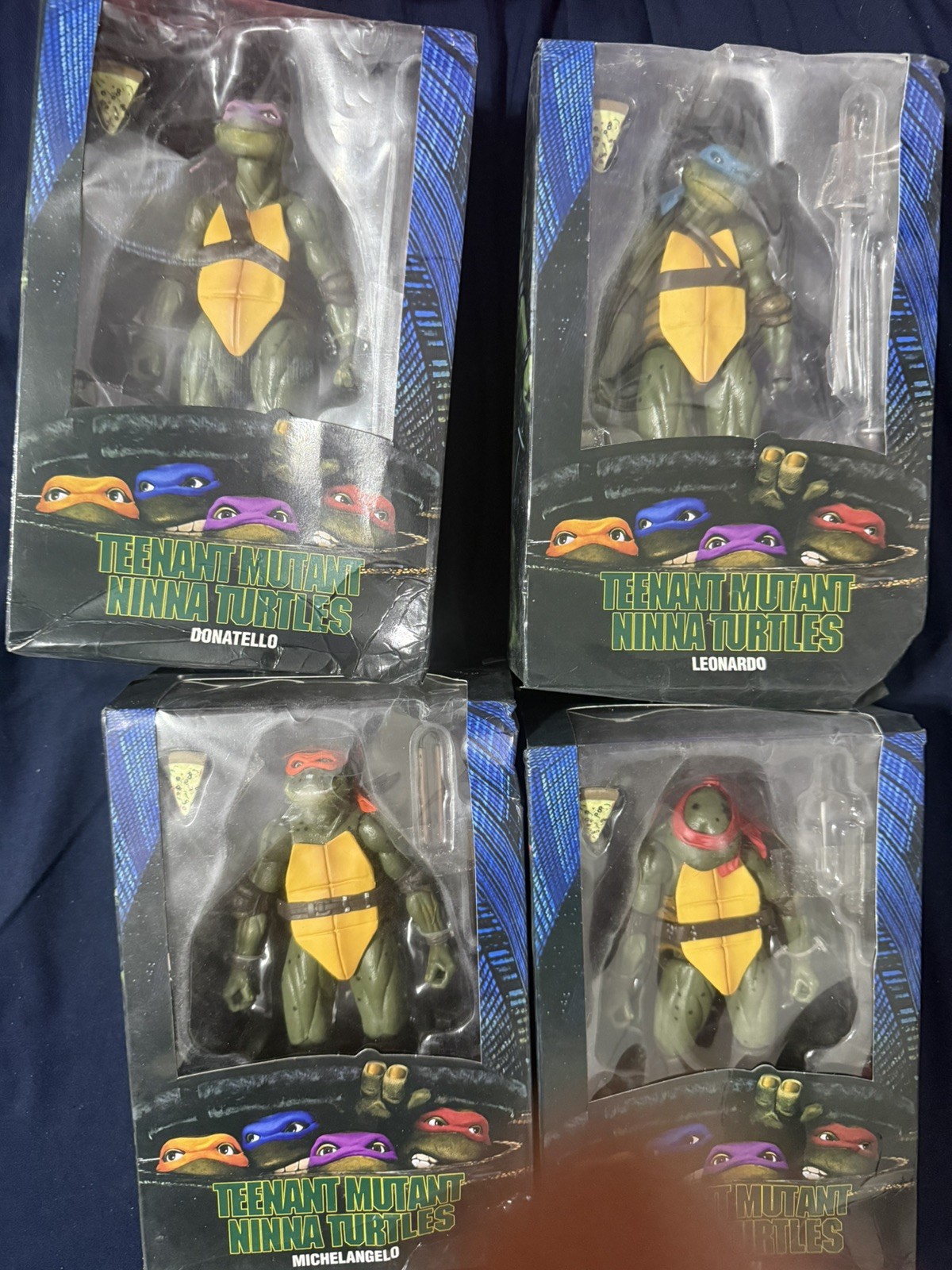 NECA Teenage Mutant Ninja Turtles Movie LOT OF 4 (KO?) NECA Teenage Mutant Ninja Turtles Movie LOT OF 4 (KO?)