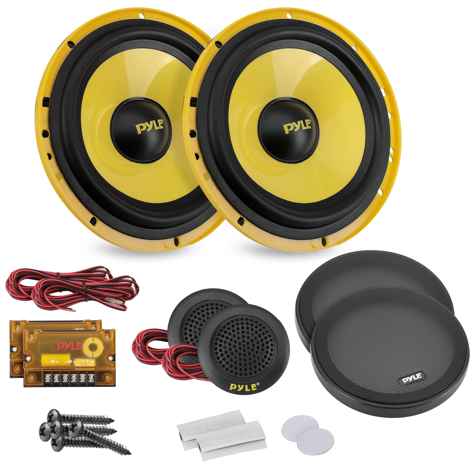 Pyle 2Way Custom Component Speaker System 6.5” 400 Watt Component with Electr...