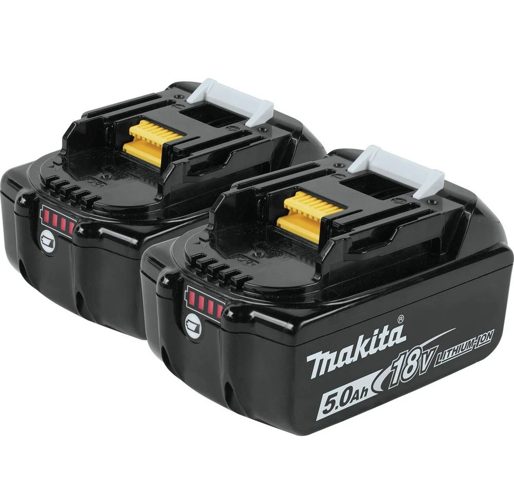 Makita BL1850B-2 BL1850B (2) 18V LXT 5 Ah Lithium‑Ion Batteries Genuine New Makita BL1850B-2 BL1850B (2) 18V LXT 5 Ah Lithium‑Ion Batteries Genuine New