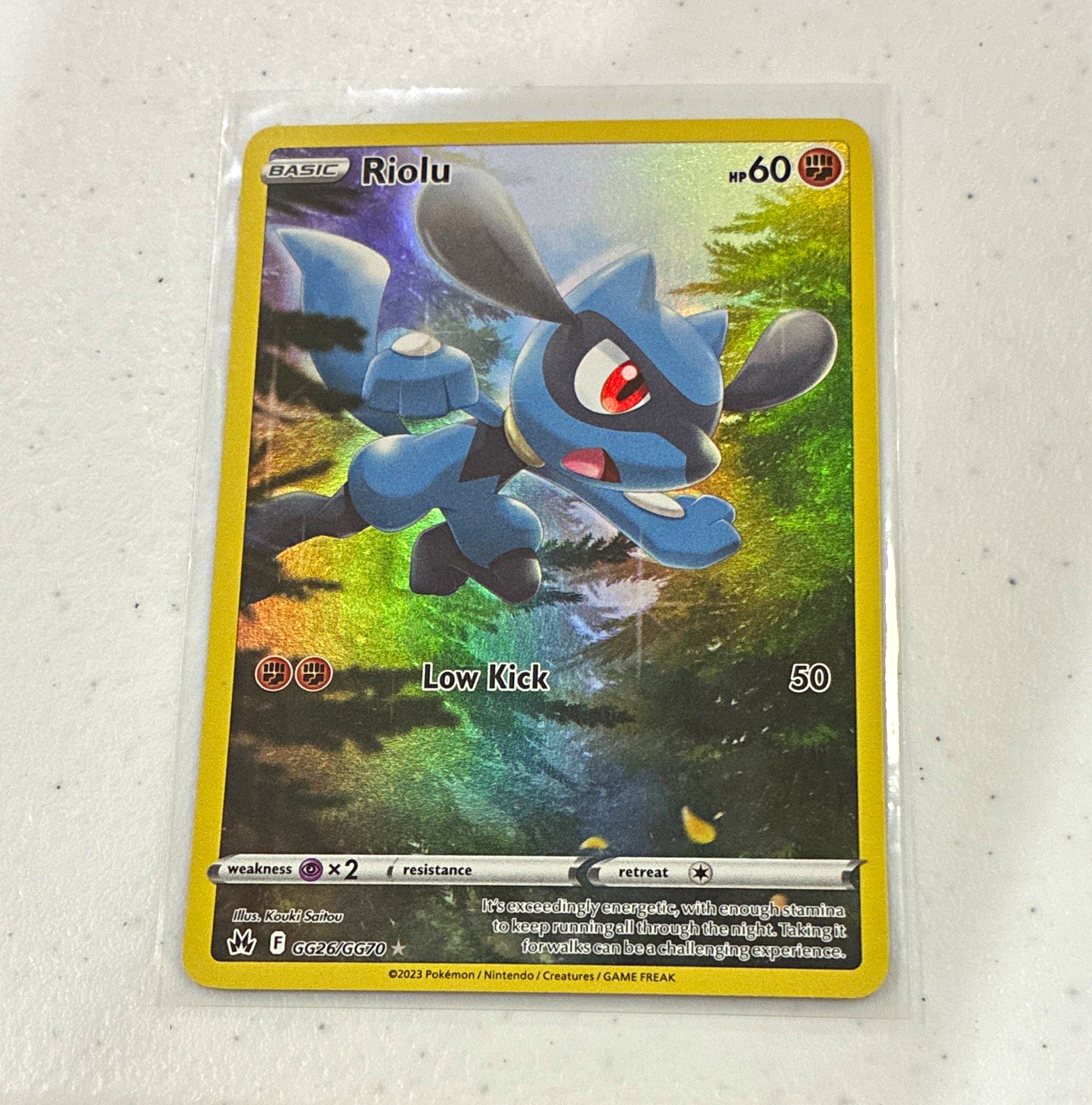 The Pokemon Company Pokemon TCG Riolu GG26/GG70 FA Holo ENG 2023 The Pokemon Company Pokemon TCG Riolu GG26/GG70 FA Holo ENG 2023