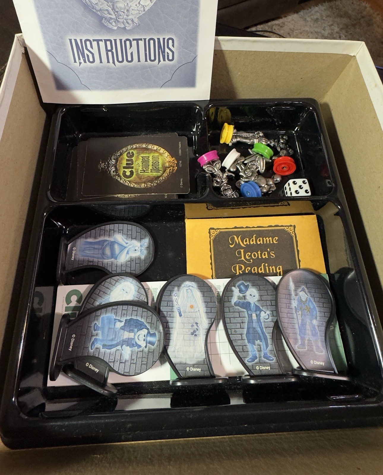 Disney Parker Brothers CLUE The Haunted Mansion Edition Verified 100% COMPLETE Disney Parker Brothers CLUE The Haunted Mansion Edition Verified 100% COMPLETE