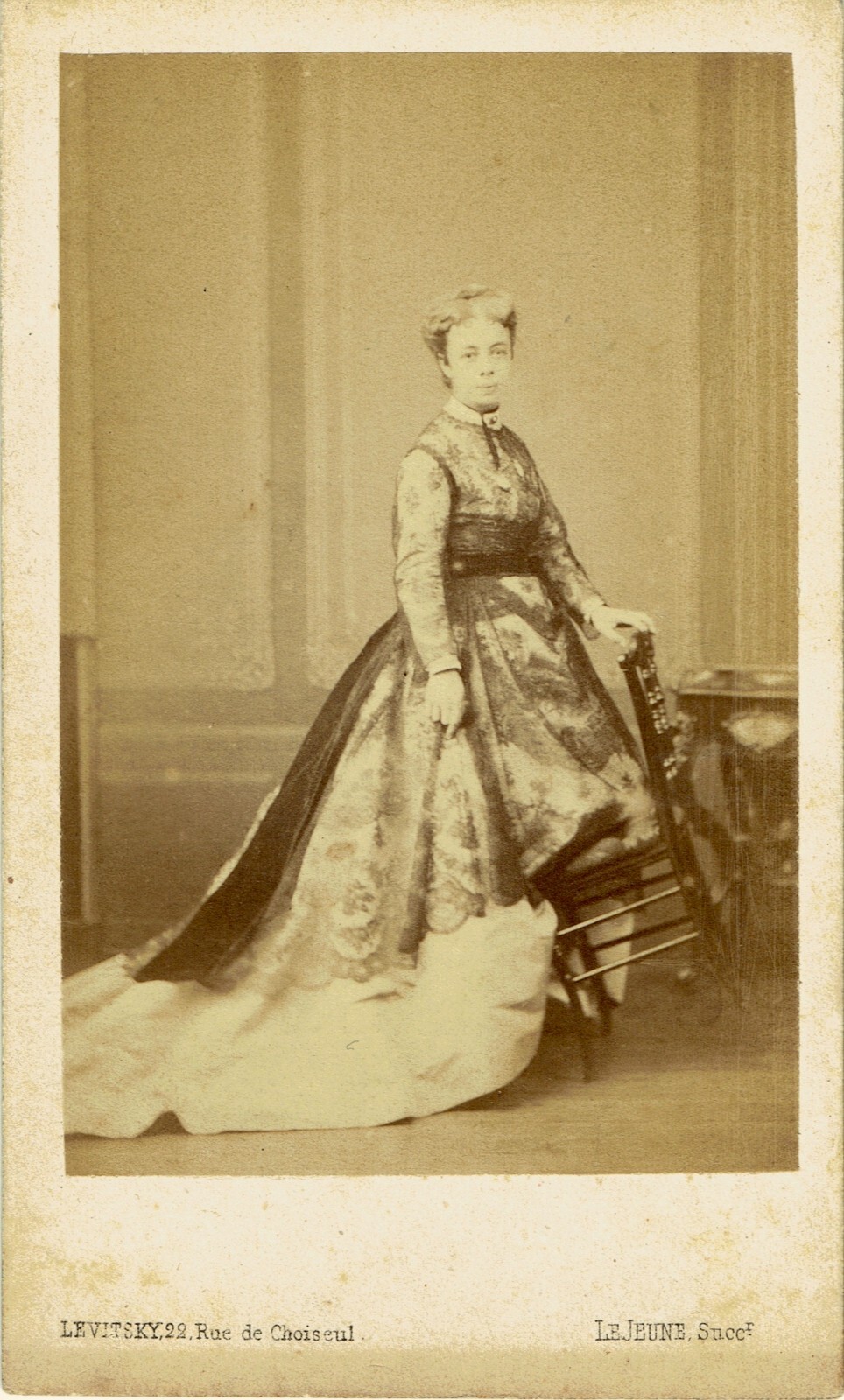 CDV Ca 1870-1880 Portrait of the Princess of Metternich Ambassador of Austria