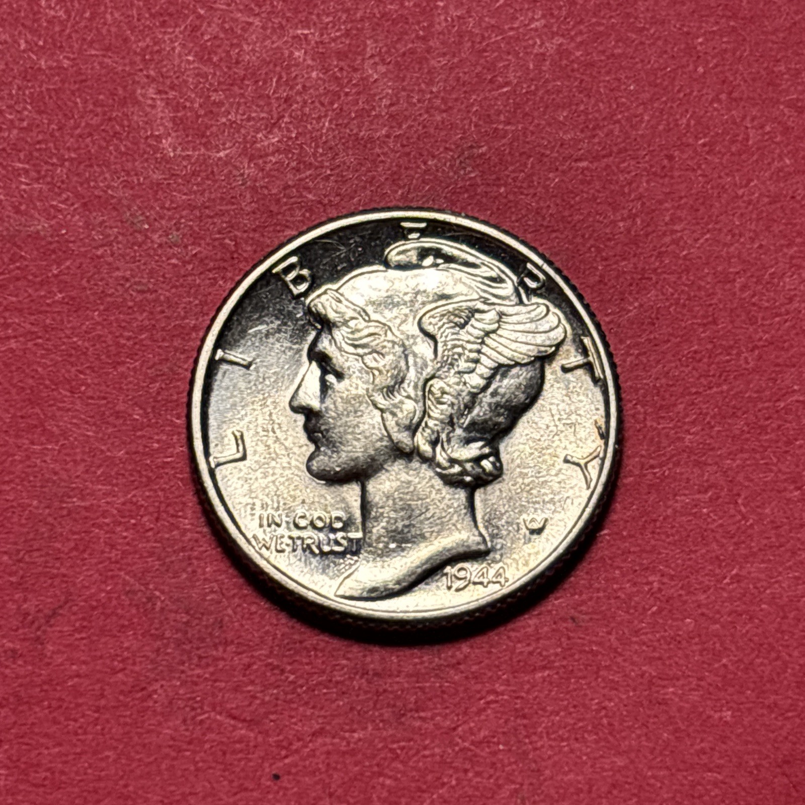 (1) Beautiful Vintage 1944-P Mercury Dime CHOICE BU-BRILLIANT UNCIRCULATED (1) Beautiful Vintage 1944-P Mercury Dime CHOICE BU-BRILLIANT UNCIRCULATED