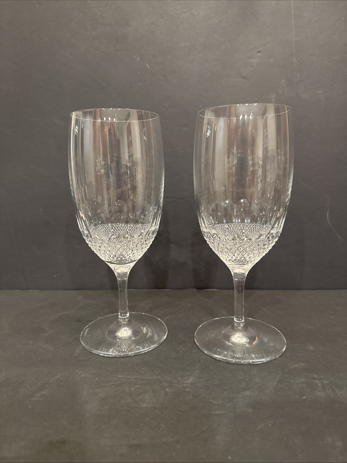 NWOT Waterford Crystal (2) Colleen Essence Iced Tea Goblet Glasses 8.5” NWOT Waterford Crystal (2) Colleen Essence Iced Tea Goblet Glasses 8.5”