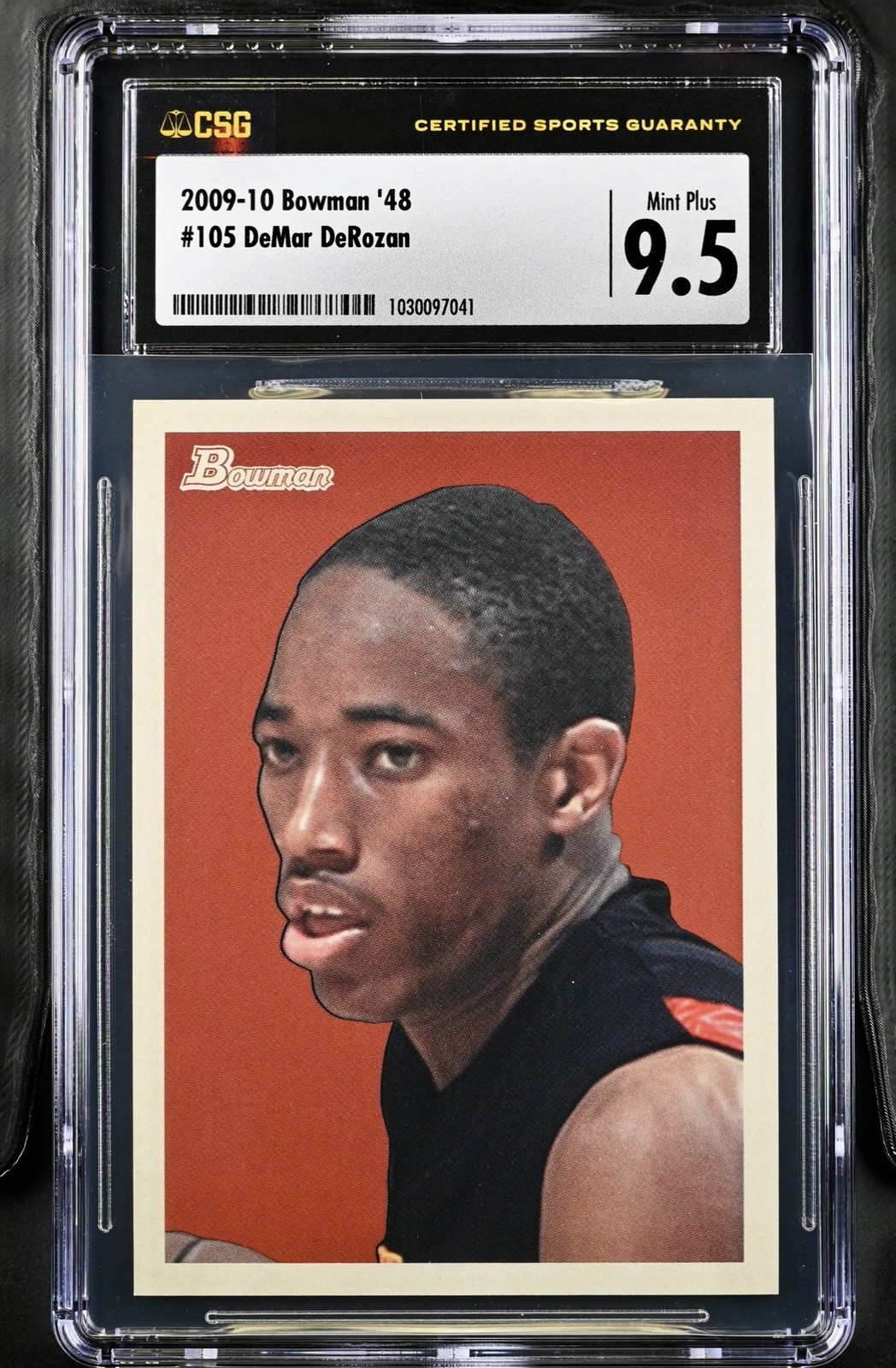 2009-10 Bowman ‘48 DeMar DeRozan Rookie RC CGC 9.5 Top Pop
