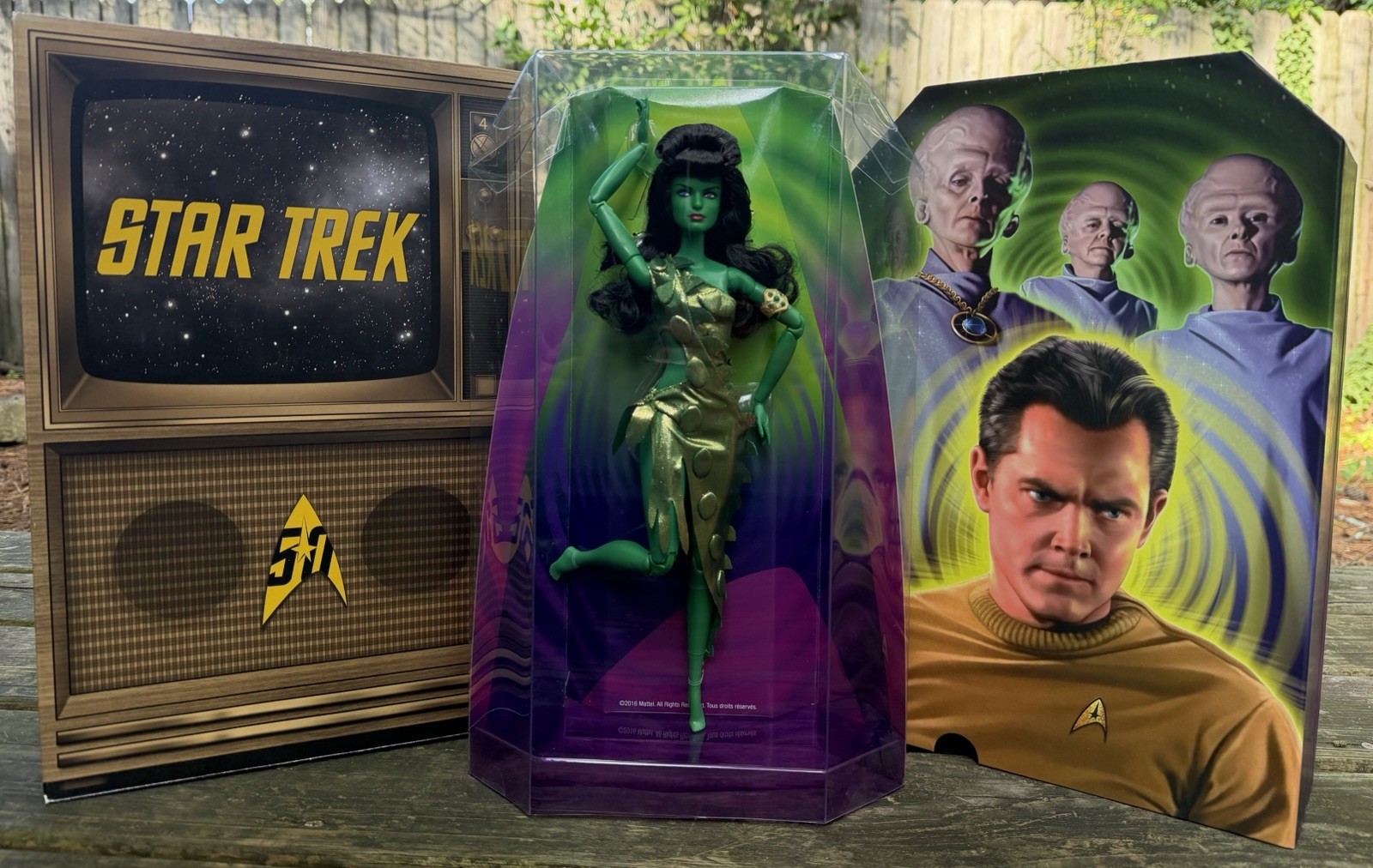 Star Trek Vina Orion Barbie Doll 50th Anniversary 2016 Mattel Desilu DVG82 NIB