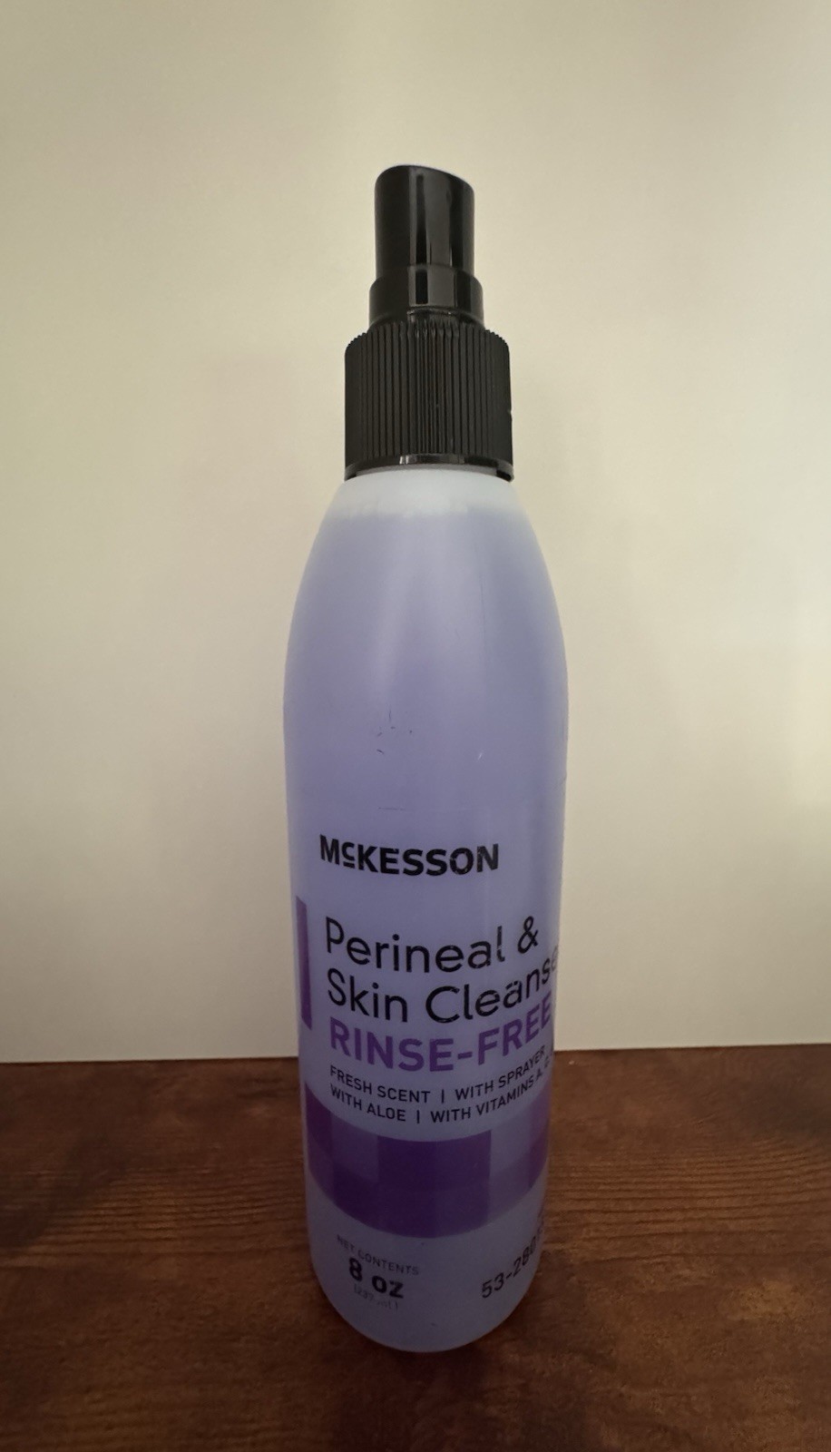 McKesson Rinse Free Perineal Wash Fluid 8 fl oz (53-28013-8) Exp May 2028 McKesson Rinse Free Perineal Wash Fluid 8 fl oz (53-28013-8) Exp May 2028