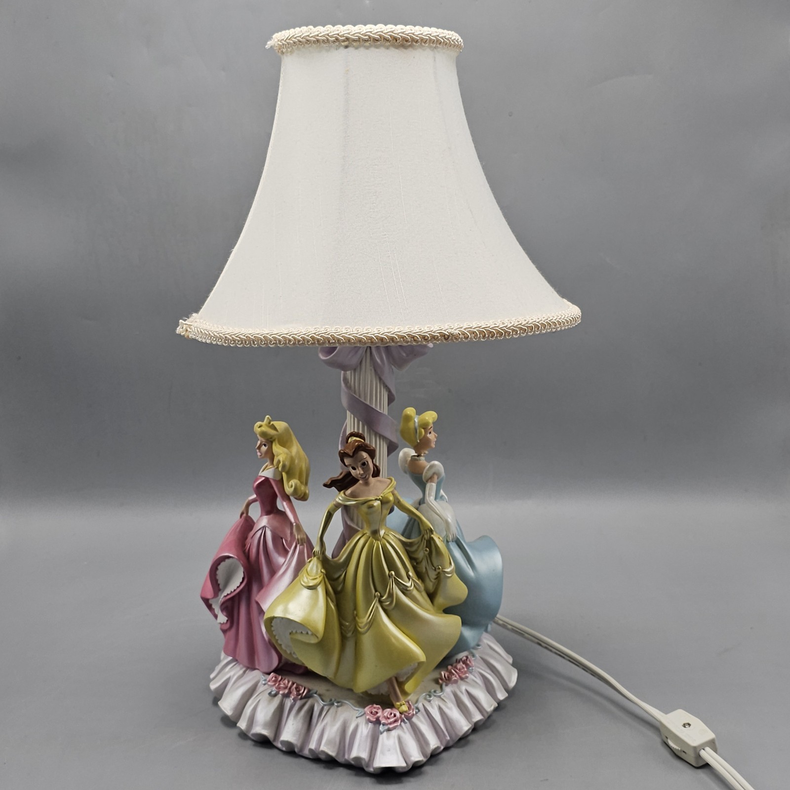 Vintage Disney Princess Lamp Belle Cinderella Sleeping Beauty 16 Vintage Disney Princess Lamp Belle Cinderella Sleeping Beauty 16