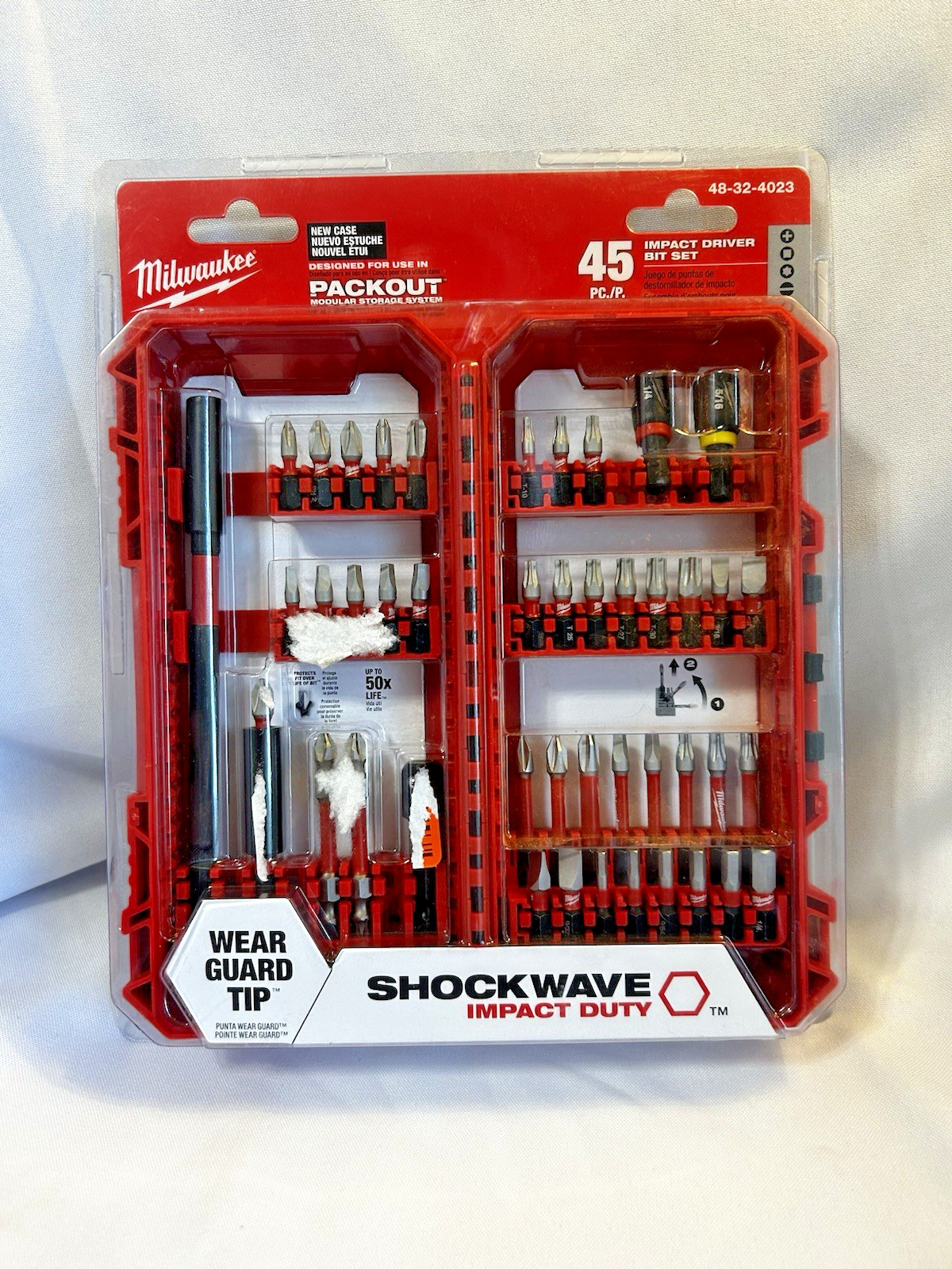 Milwaukee Impact Driver 45 pc. Bit Set Designed for PACKOUT NEW SEALED PACKAGE Milwaukee Impact Driver 45 pc. Bit Set Designed for PACKOUT NEW SEALED PACKAGE