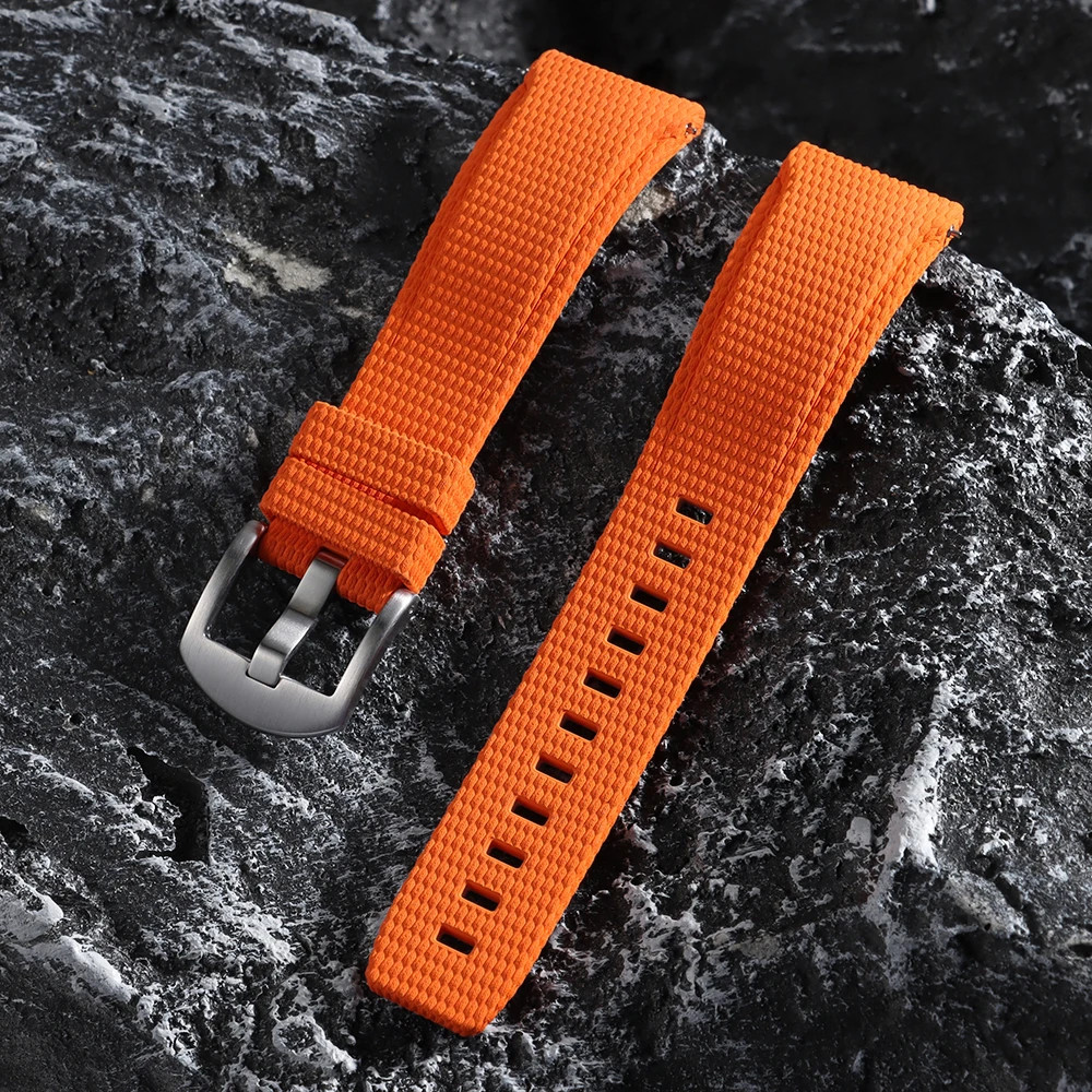 20mm-22mm Curved FKM Watch Strap Quick Release For Omega Seiko Longines Tissot 20mm-22mm Curved FKM Watch Strap Quick Release For Omega Seiko Longines Tissot