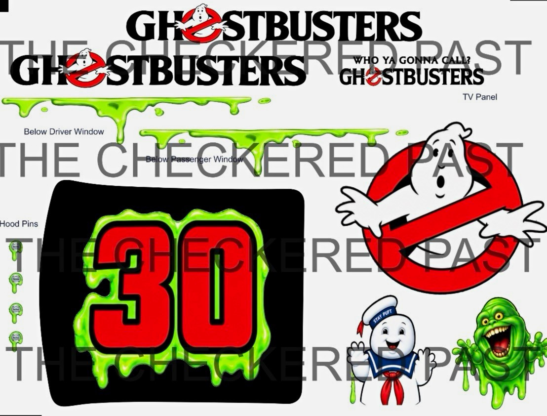 1/12 Losi Ghostbusters concept paint scheme RC Decal set