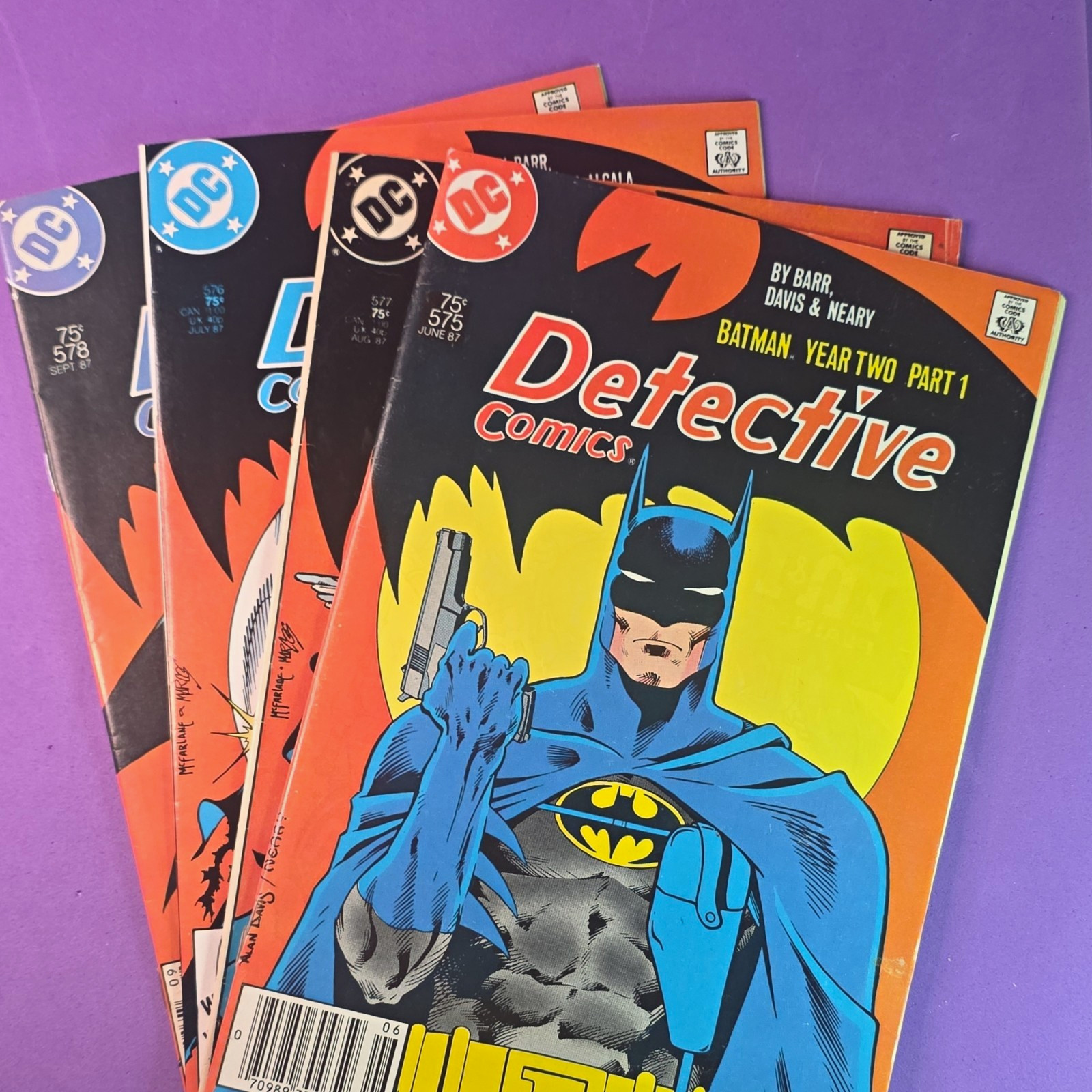 DC Comics Detective Comics Batman: Year Two #575-578 1987 Comic Lot