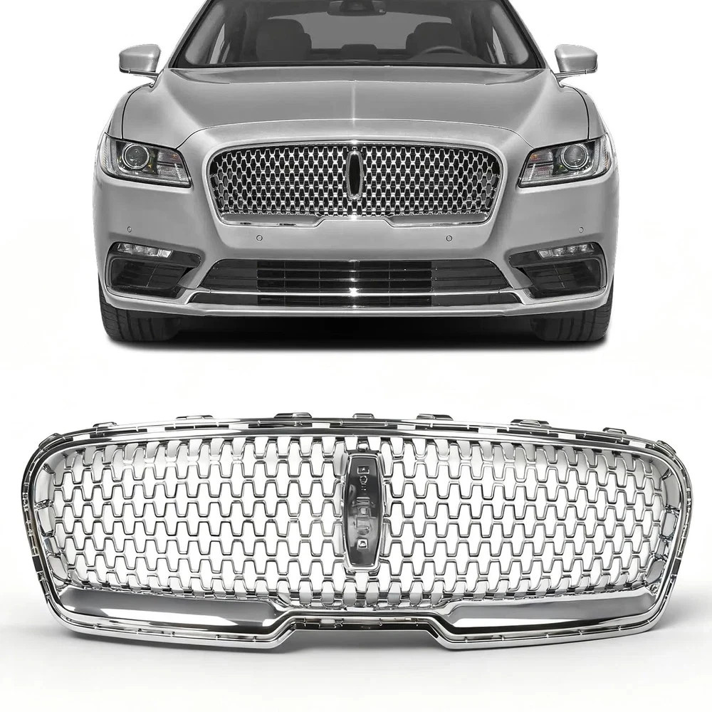 JOLONG Front Bumper Grille W/O Camera Hole Fit for Lincoln Continental 2017-2020 JOLONG Front Bumper Grille W/O Camera Hole Fit for Lincoln Continental 2017-2020
