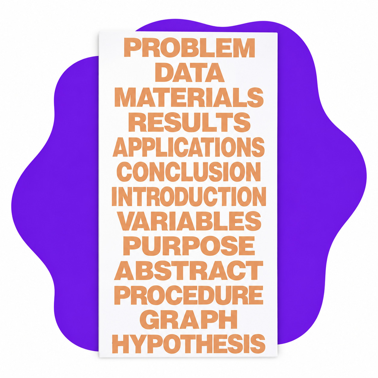 Flipside Products Orange Title Pages Lettering for Poster Boards Science Fair Flipside Products Orange Title Pages Lettering for Poster Boards Science Fair