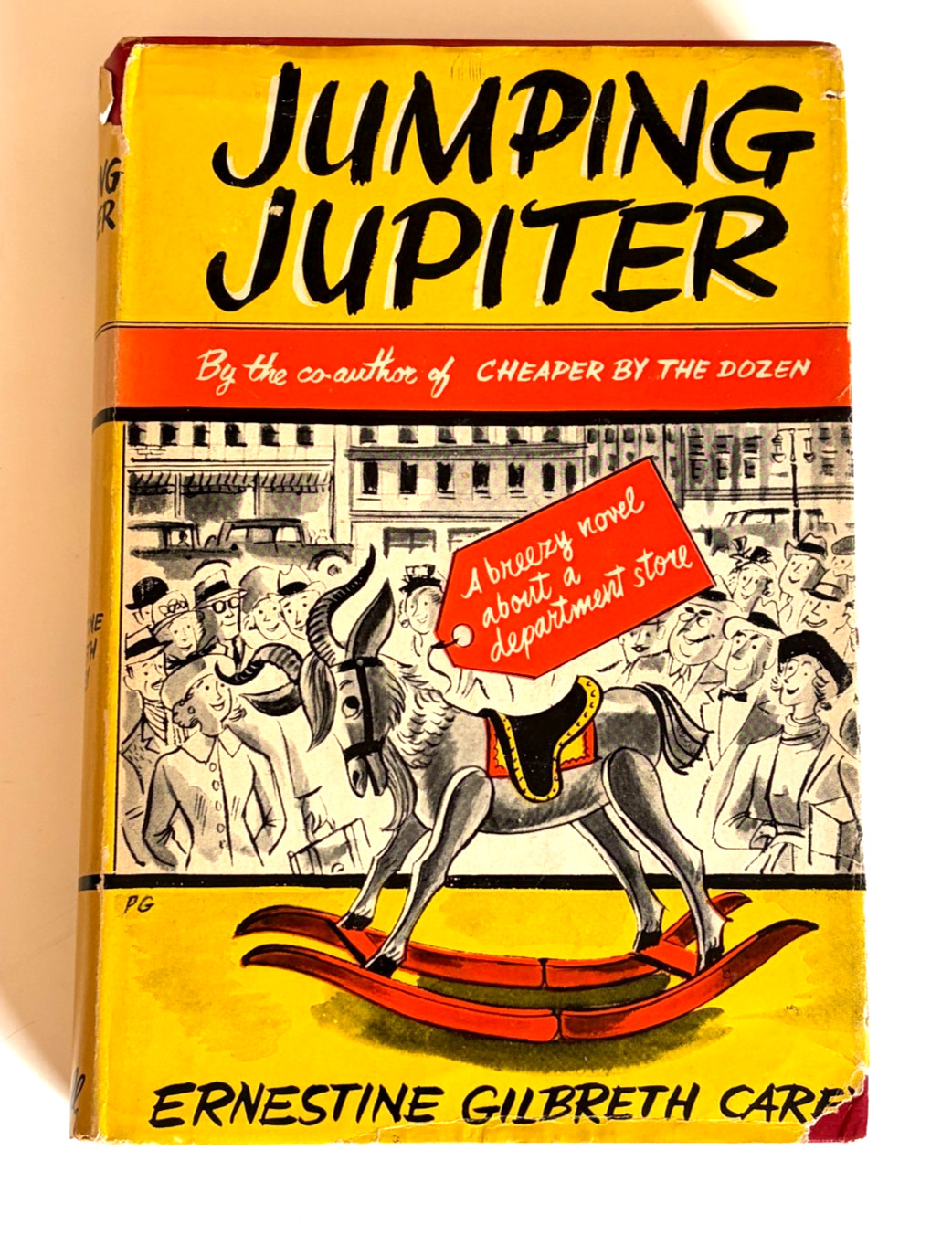 VTG 1952 Jumping Jupiter by Ernestine Gilbreth Carey Hard Cover Dust Jacket