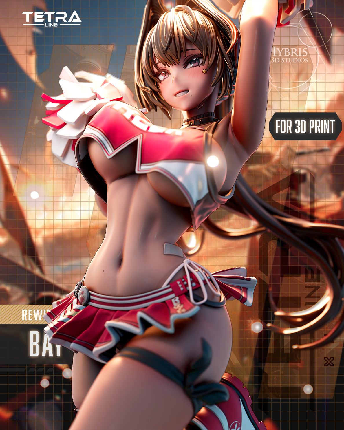 Bay | Nikke Cheerleader Edition | UNPAINTED | 1/6 Scale Resin Kit