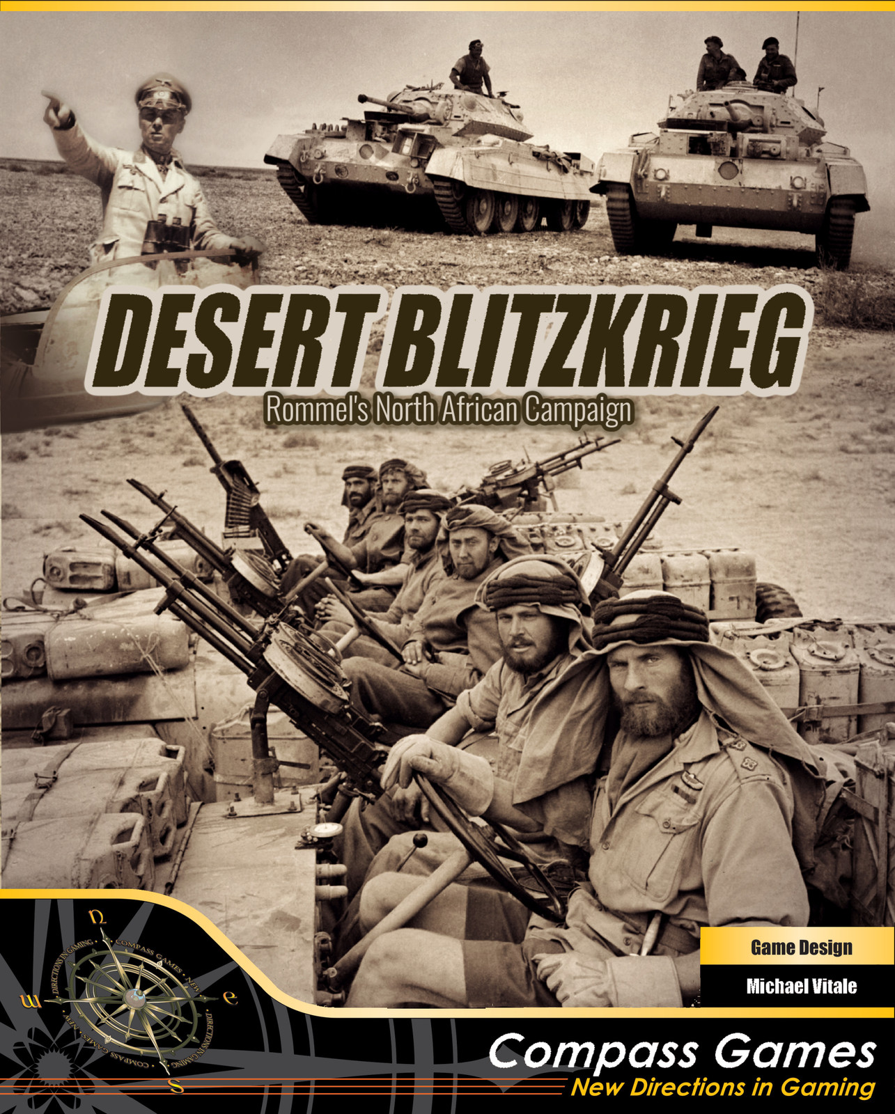 Compass Games Desert Blitzkrieg: Rommel\'s North African Campaign