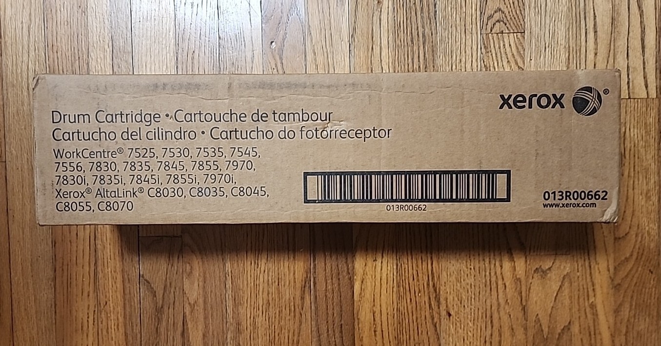 Genuine Xerox 013R00662 Color Drum Cartridges 7520 7535 7525 Genuine Xerox 013R00662 Color Drum Cartridges 7520 7535 7525
