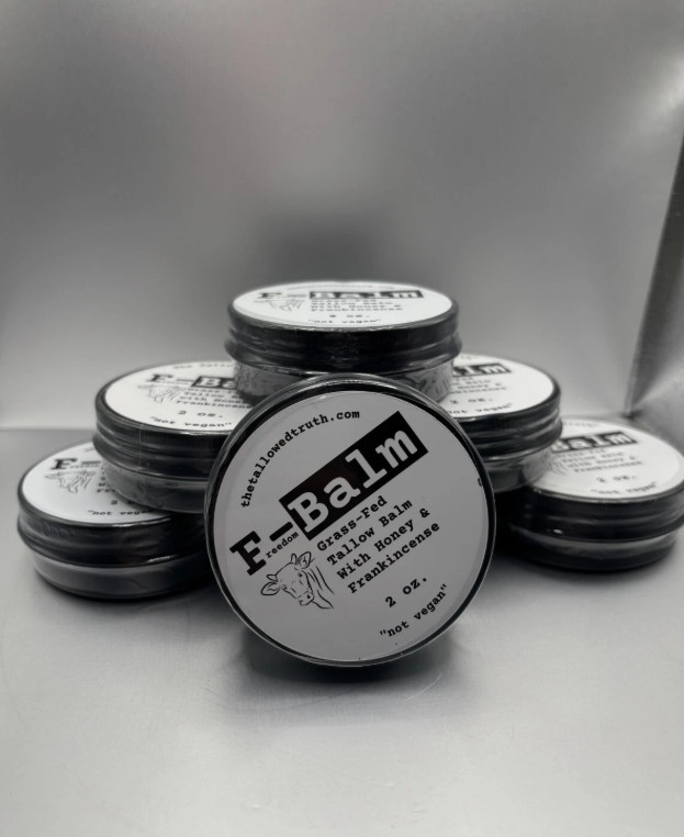 The Tallowed Truth F-Balm Grass Fed Tallow Balm Honey & Frankincense 2oz SEALED The Tallowed Truth F-Balm Grass Fed Tallow Balm Honey & Frankincense 2oz SEALED