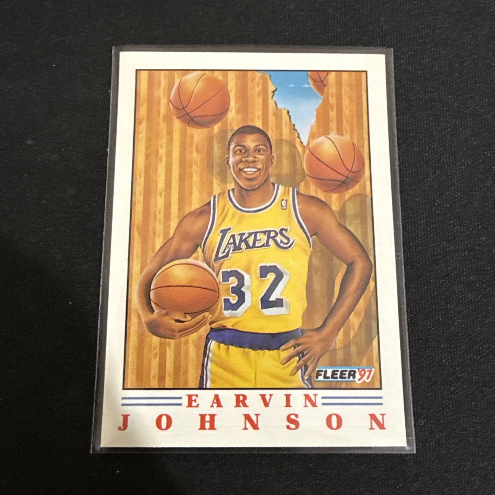 1991-92 Fleer NBA Basketball Pro Visions Earvin Johnson #6 LA Lakers, Magic