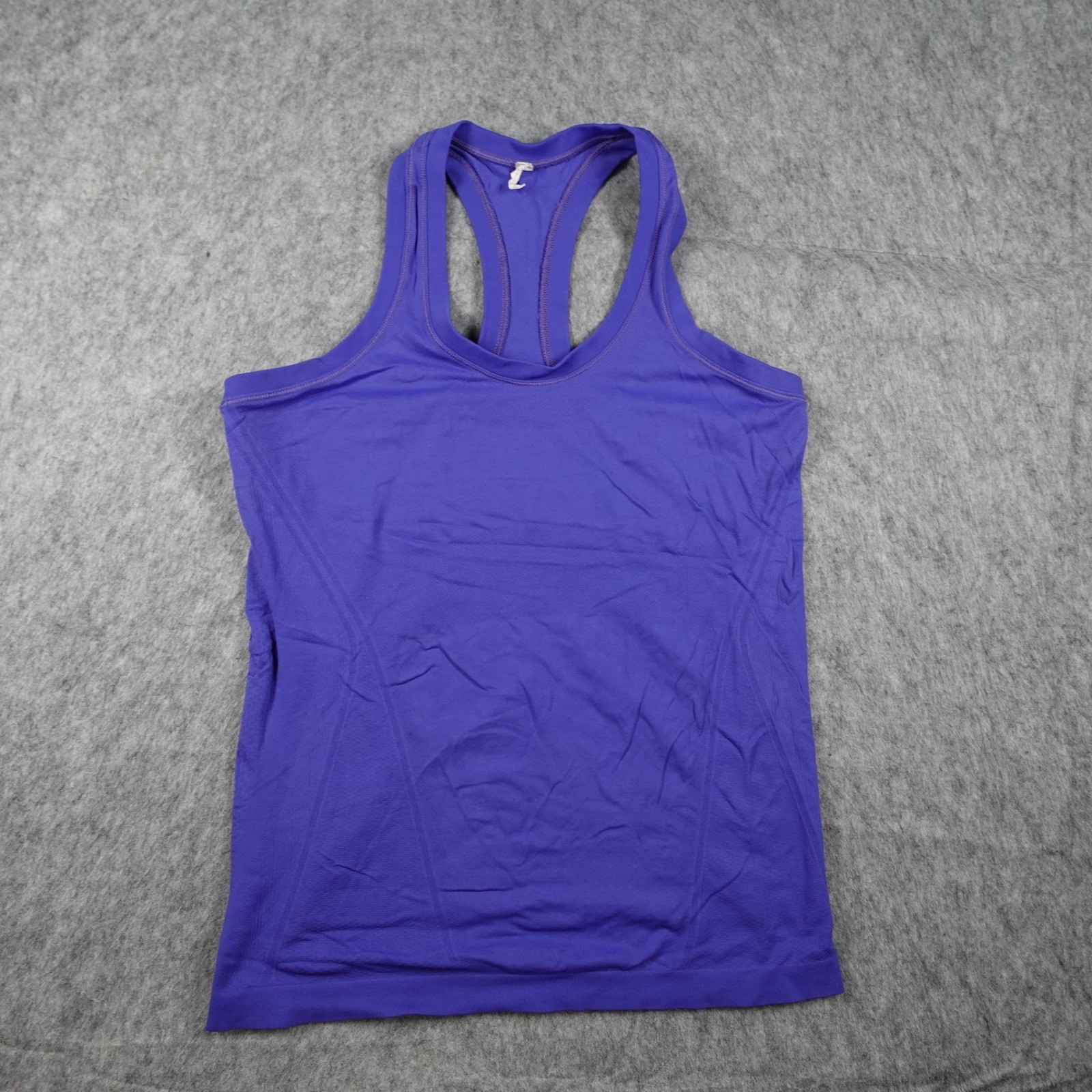 Athleta Top Women Medium Blue Purple Seamless Racerback Activewear Tank