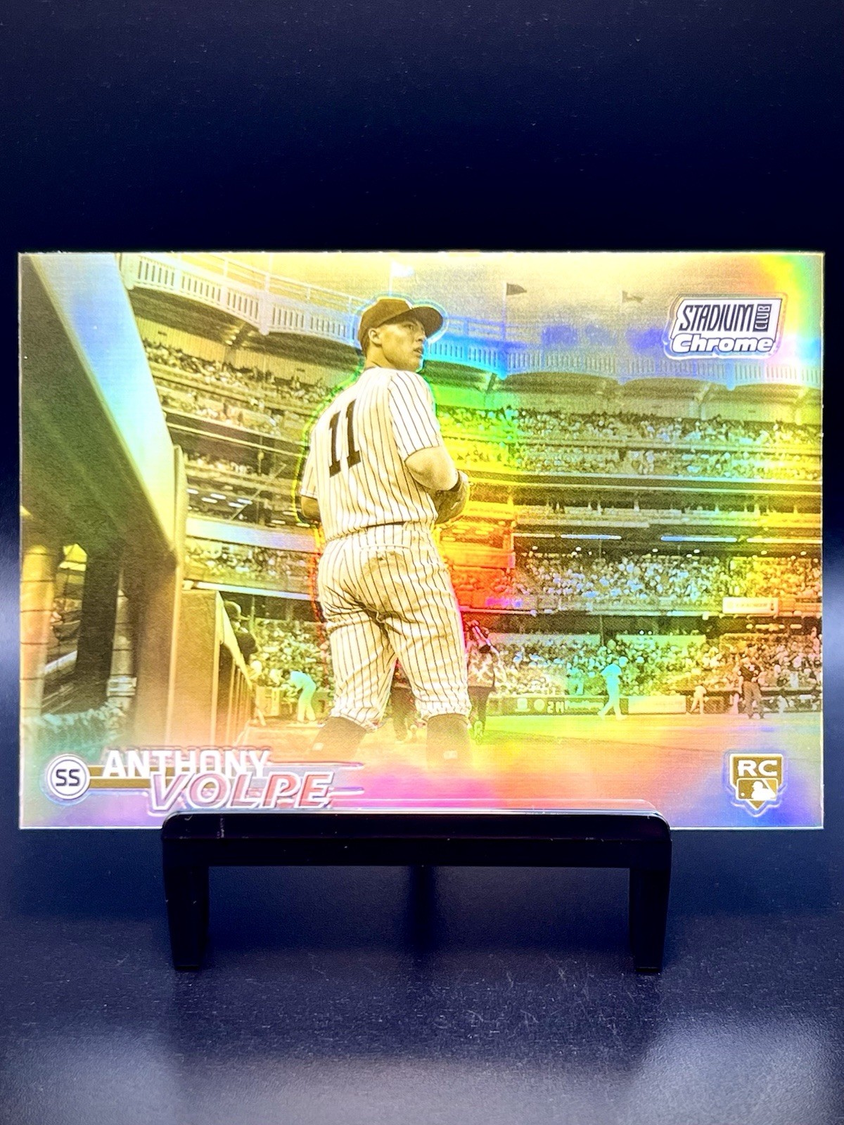 2023 Topps Stadium Club Chrome #191 Anthony Volpe GOLD MINTED SSP RC Yankees