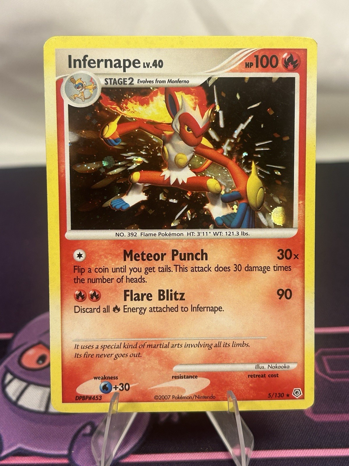 Pokemon TCG Infernape 5/130 2007 Diamond & Pearl Holo Rare Card Pokemon TCG Infernape 5/130 2007 Diamond & Pearl Holo Rare Card