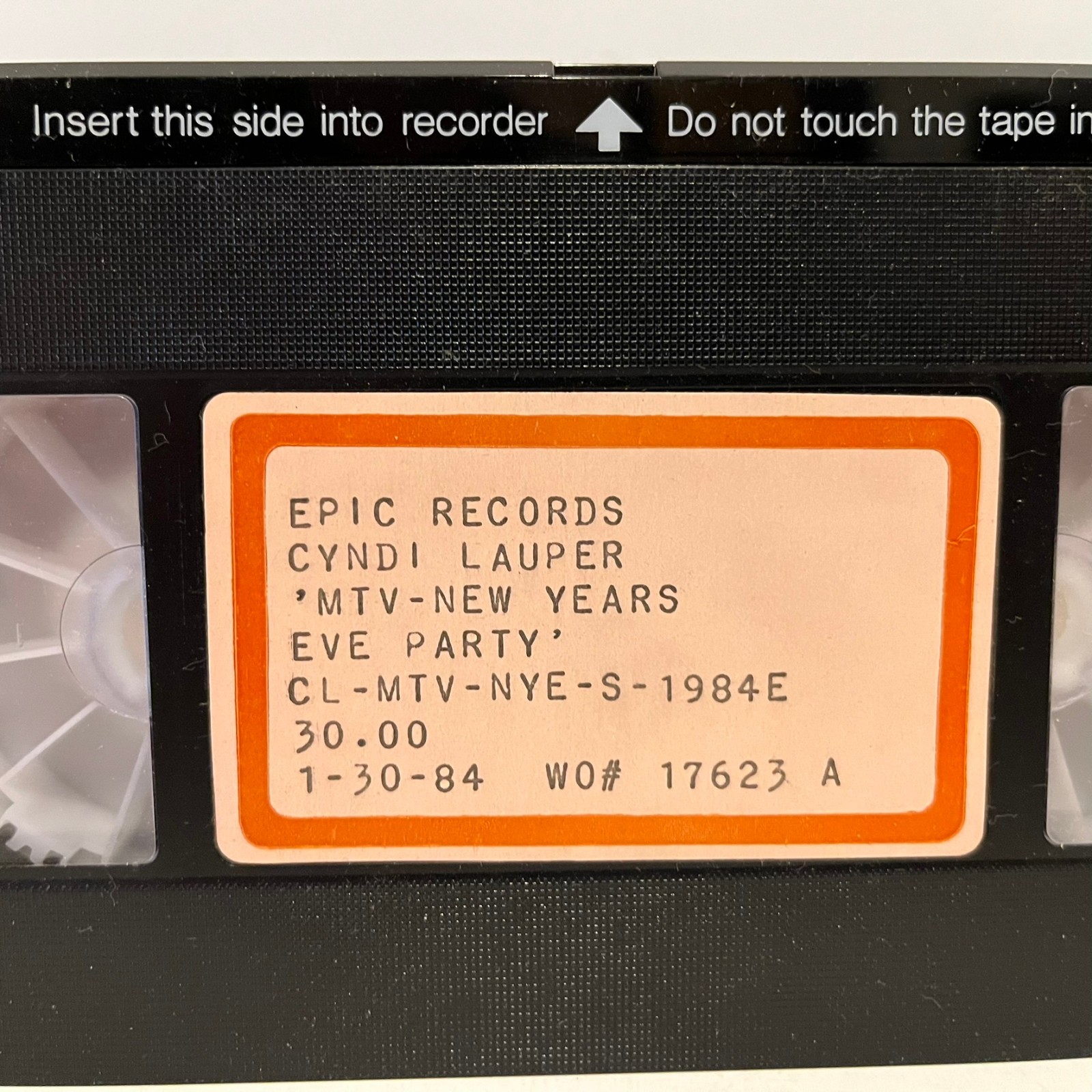 CYNDI LAUPER MTV New Years Eve Party 1984 - VHS Tape - Excellent Condition