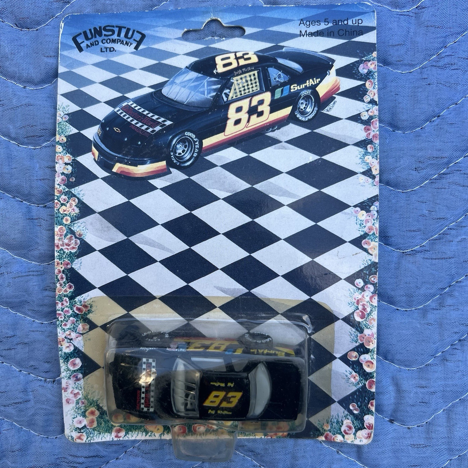 Vintage Jeff McClure #83 SurfAir NASCAR Chevy Lumina Funstuf Diecast Sealed