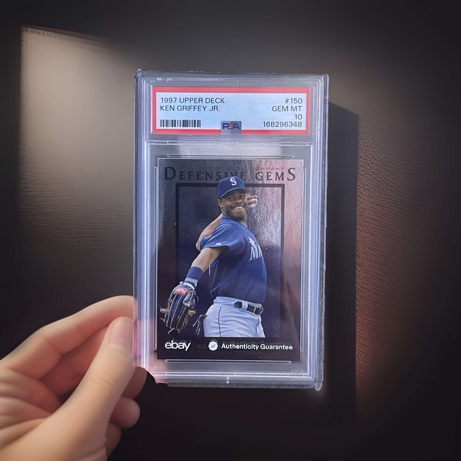 1997 UPPER DECK #150 KEN GRIFFEY JR. MARINERS HOF PSA 10 RARE 🔥 1997 UPPER DECK #150 KEN GRIFFEY JR. MARINERS HOF PSA 10 RARE 🔥