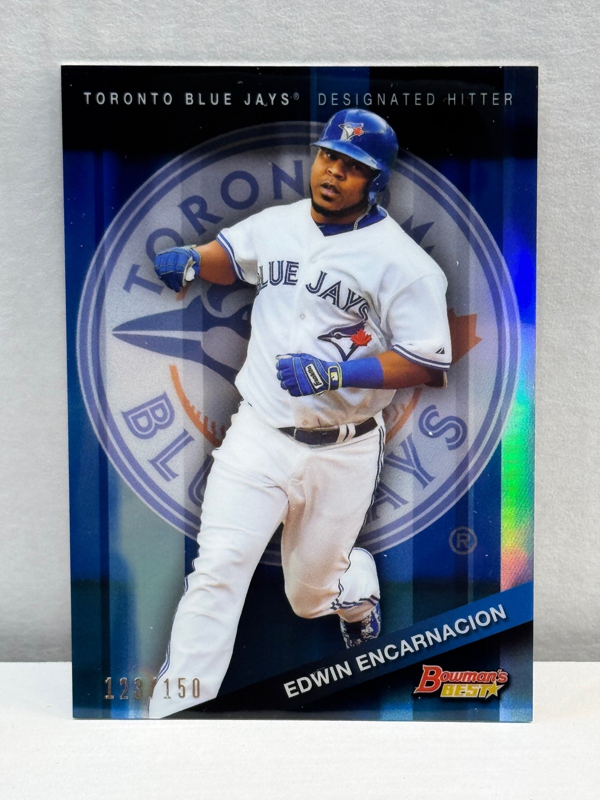 2015 Bowman\'s Best Blue Refractor #11 Edwin Encarnacion Toronto Blue Jays #/150 2015 Bowman\'s Best Blue Refractor #11 Edwin Encarnacion Toronto Blue Jays #/150