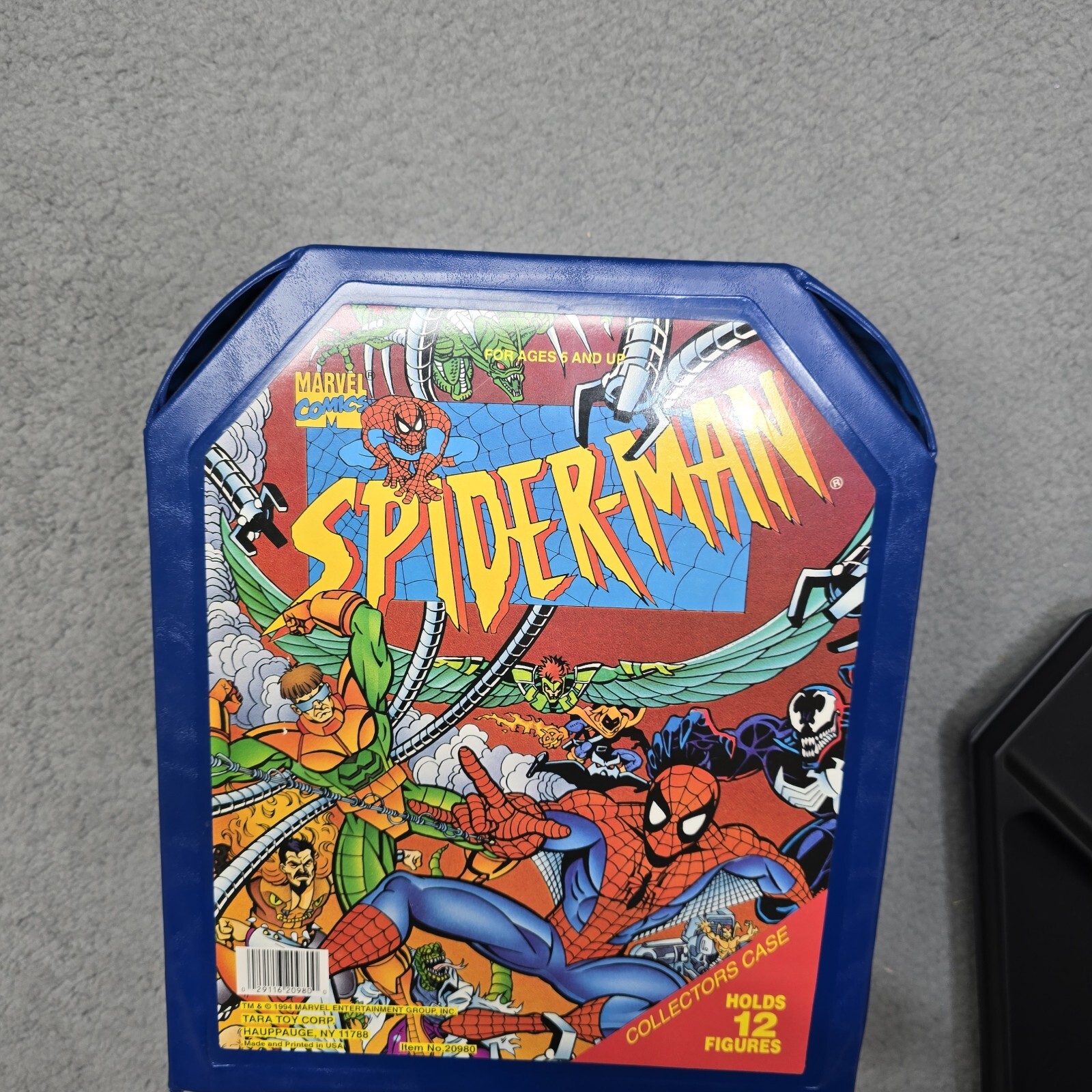 Vintage Spider-Man 12 Figure Collectors Case 1994 Marvel Comics Tara Toy Corp