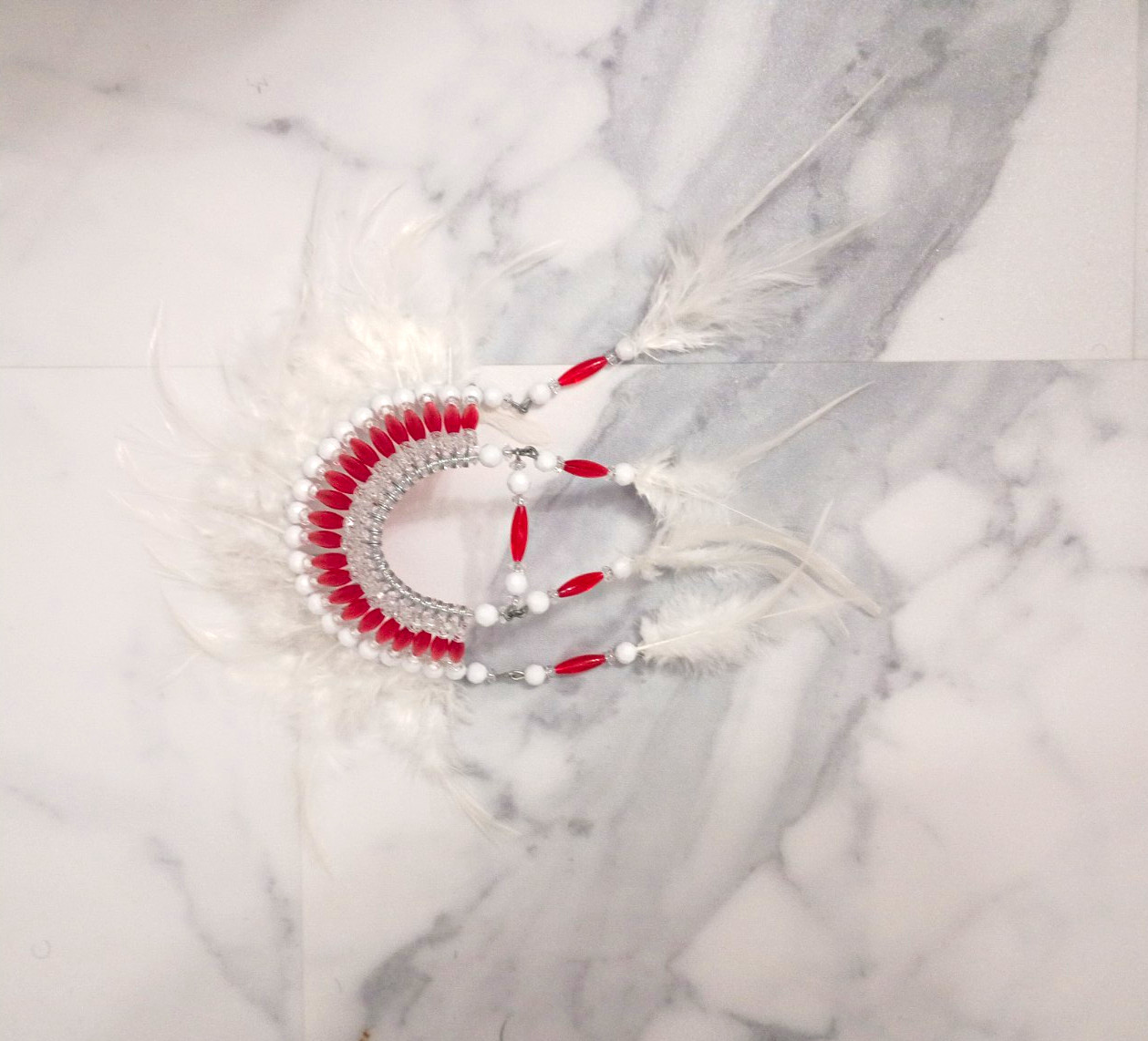 Native American Mini War Bonnet, Handmade. Native American Mini War Bonnet, Handmade.